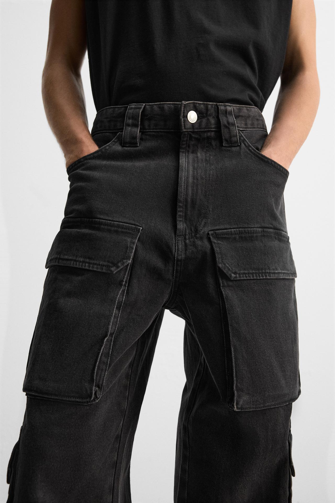 CARGO POCKET DENIM TROUSERS Pegasus