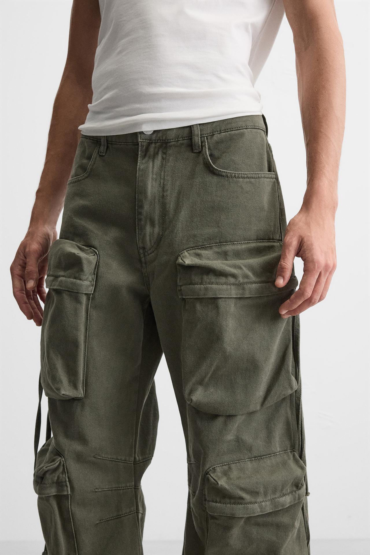 CARGO POCKET DENIM TROUSERS Pegasus