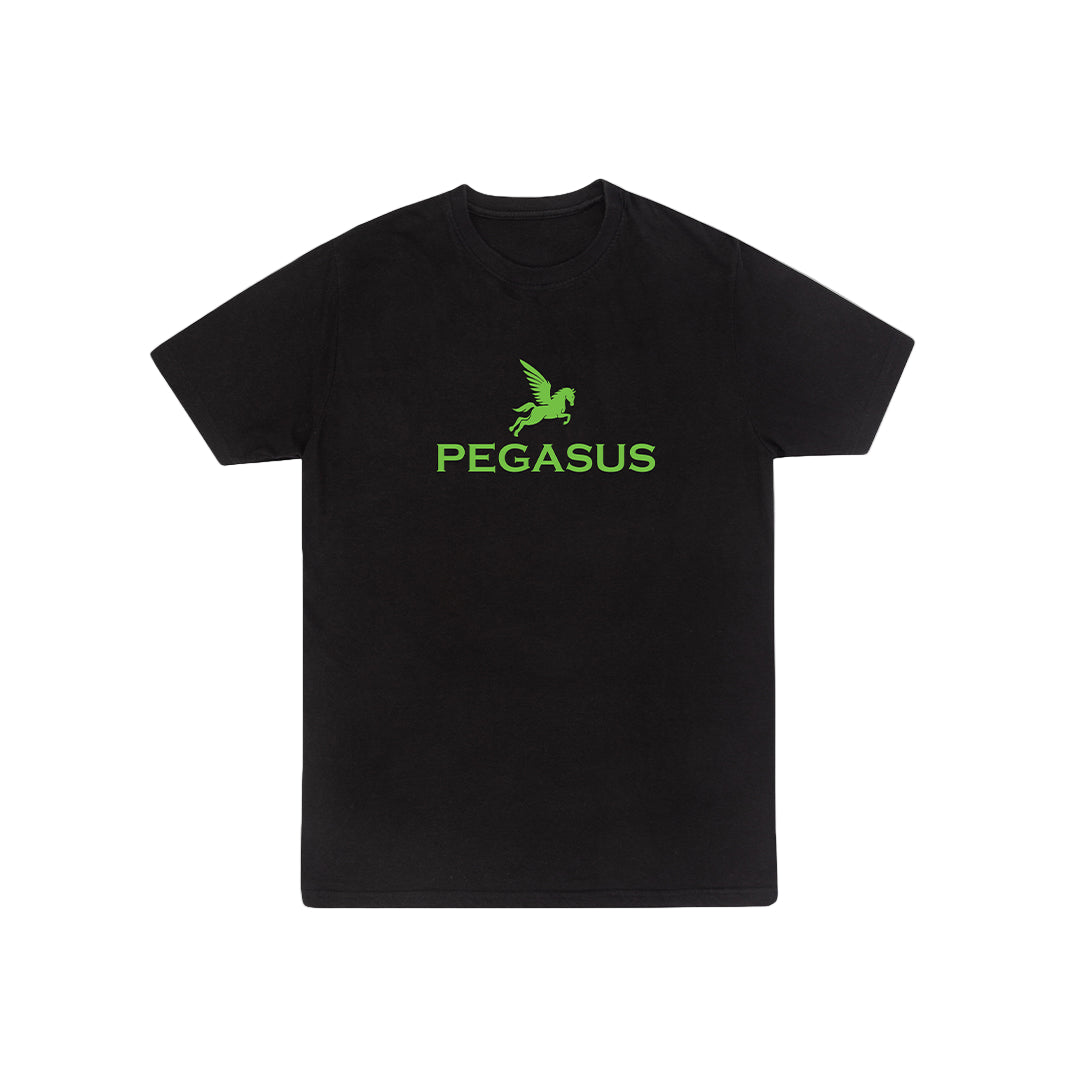 CHASE GRACE T-SHIRT- BLACK/GREEN Pegasus