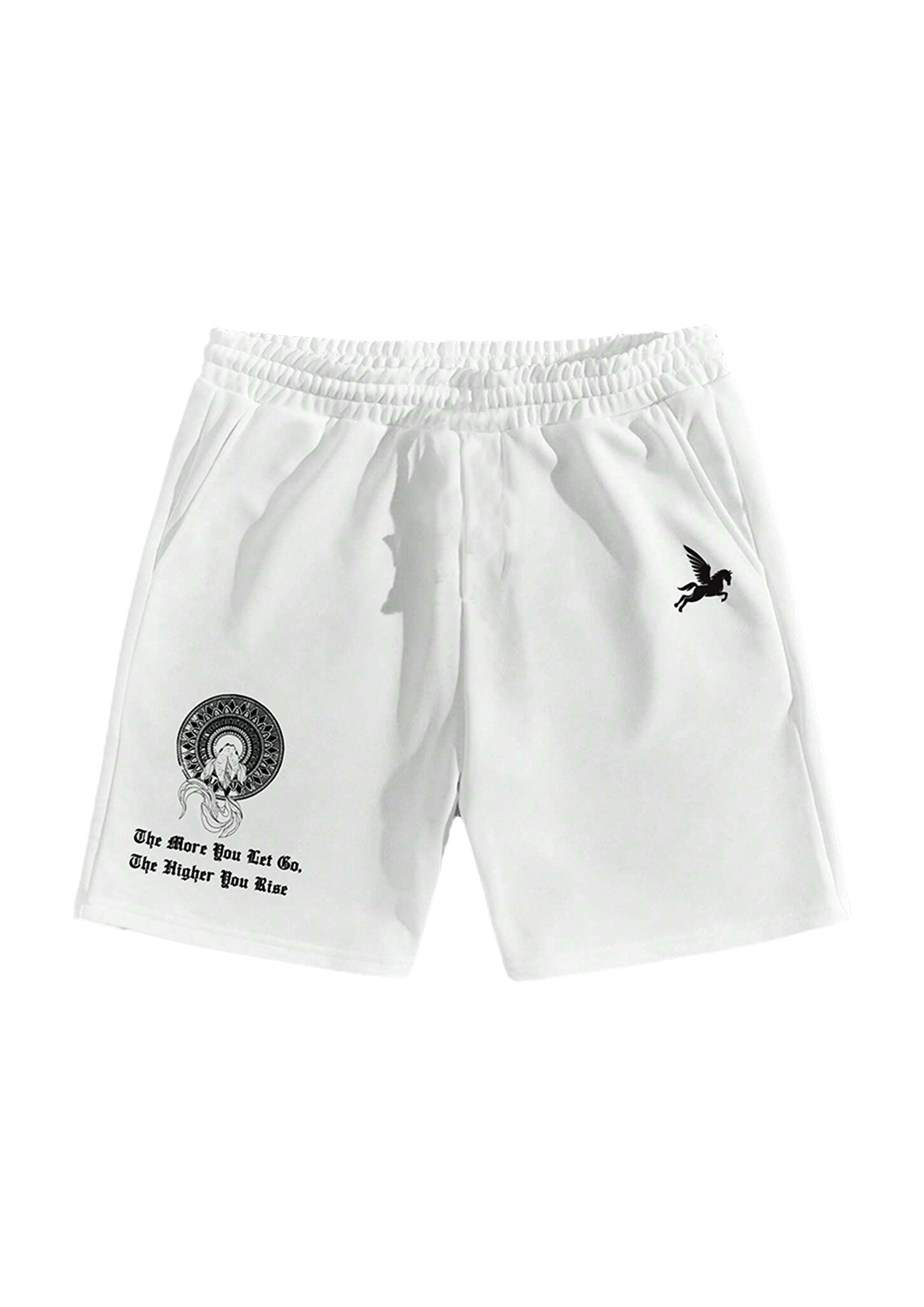 RISE HIGH SHORTS- WHITE Pegasus