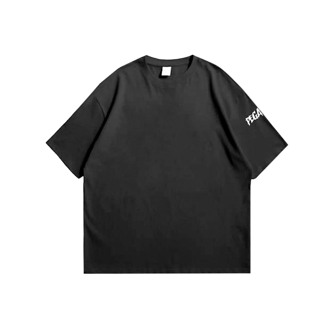 BASIC BLACK T-SHIRT- BOXY FIT Pegasus