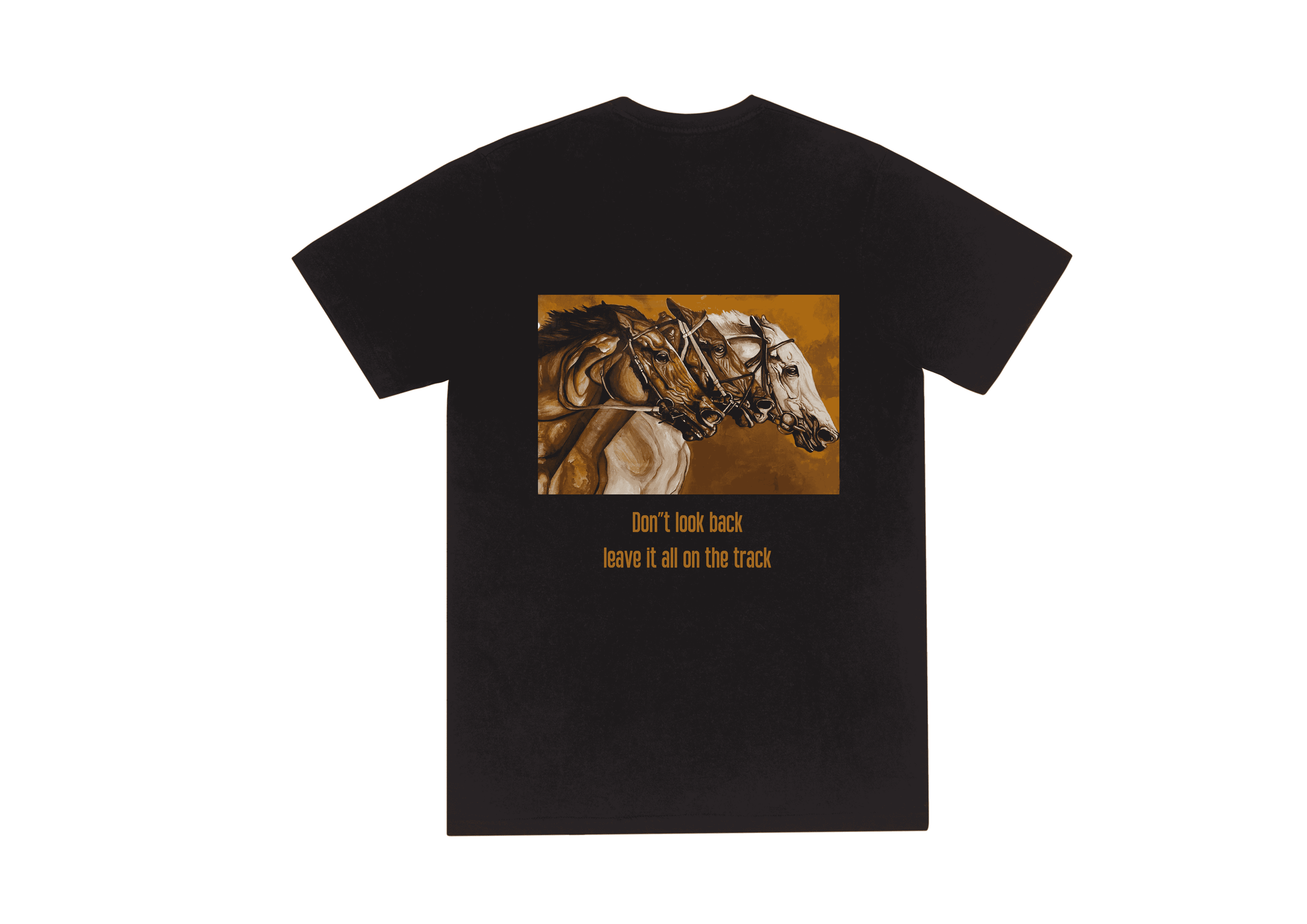 DON'T LOOK BACK T-SHIRT- BLACK Pegasus