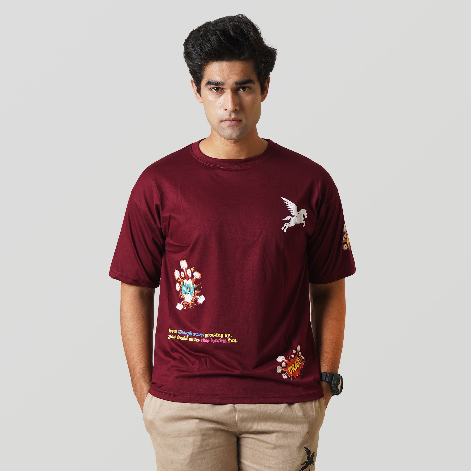 WOW T-SHIRT- RED Pegasus