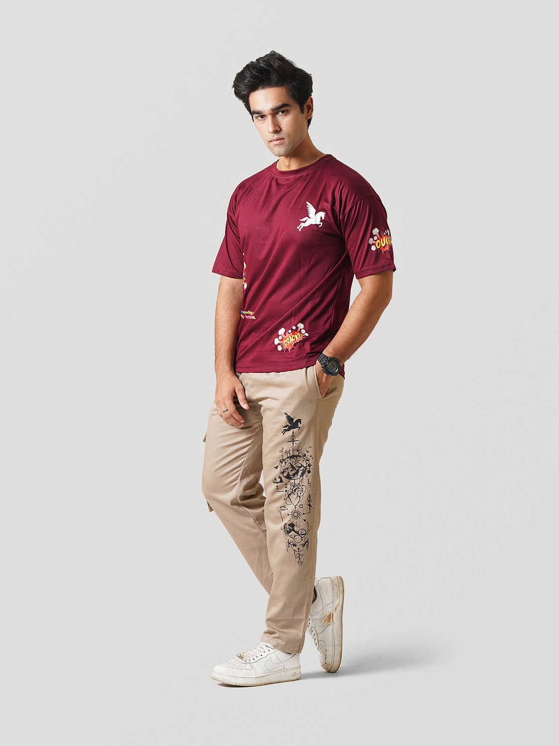 WOW T-SHIRT- RED Pegasus