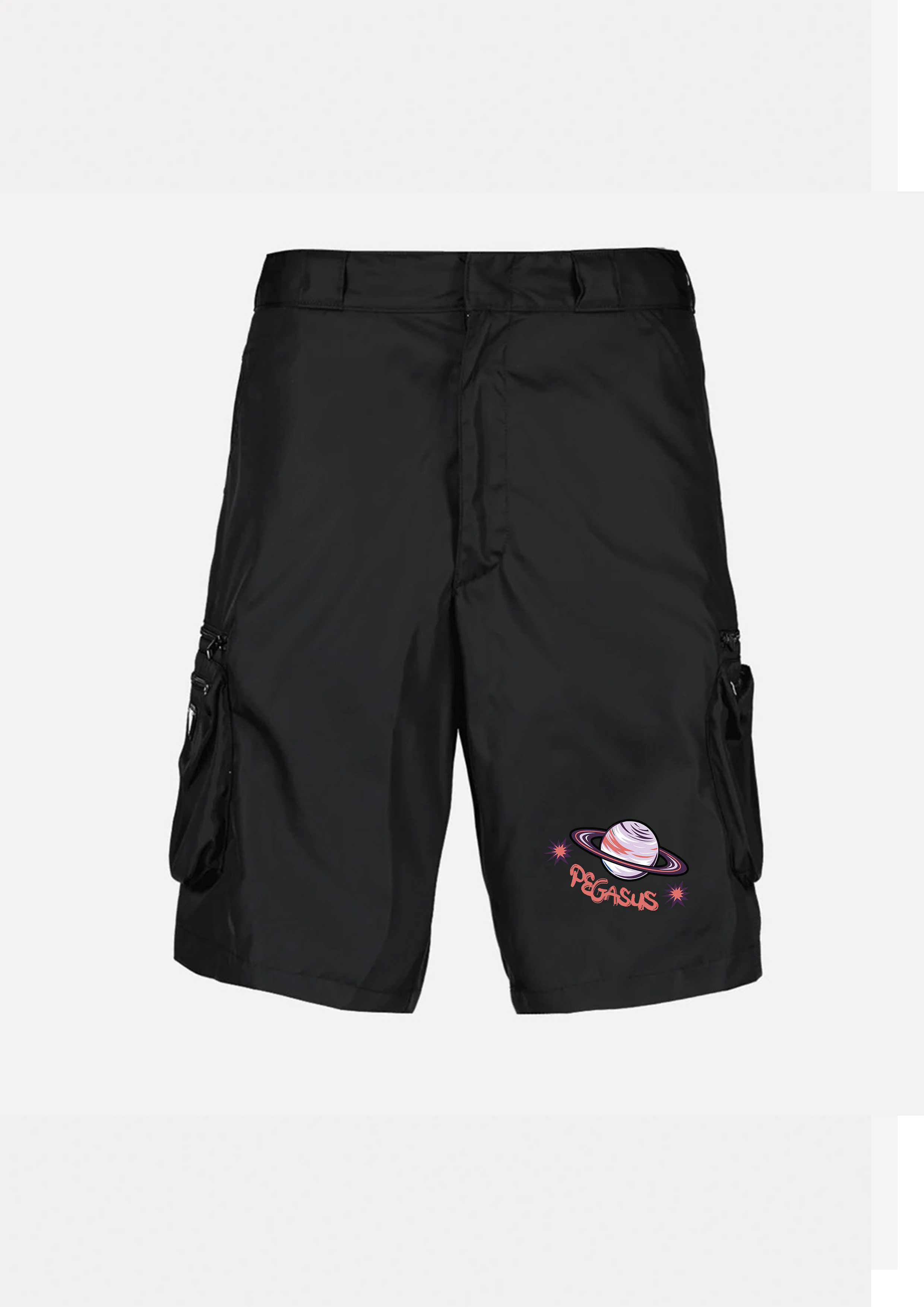 CARGO SHORTS- BLACK Pegasus