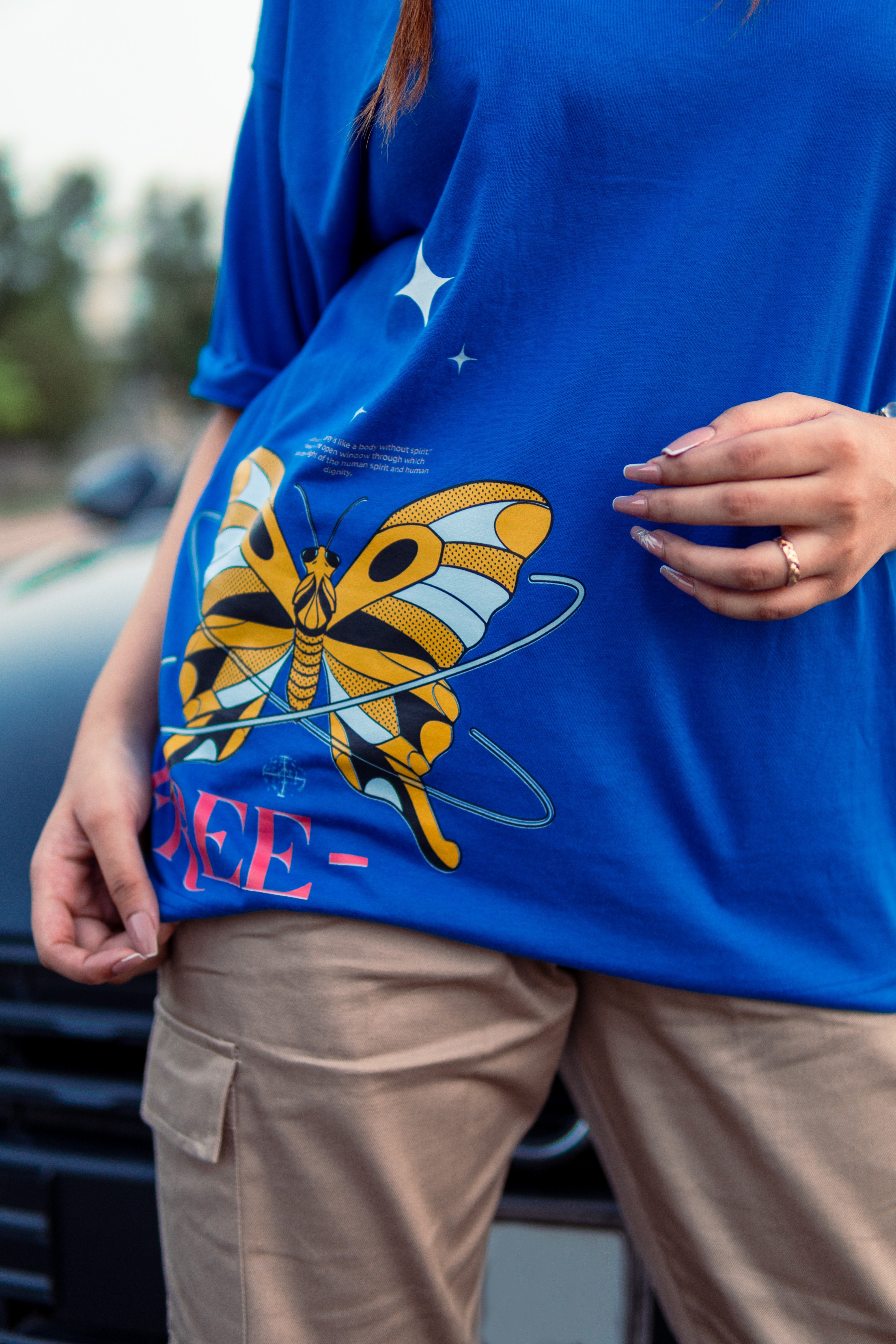 BUTTERFLY T-SHIRT- OVERSIZED Pegasus