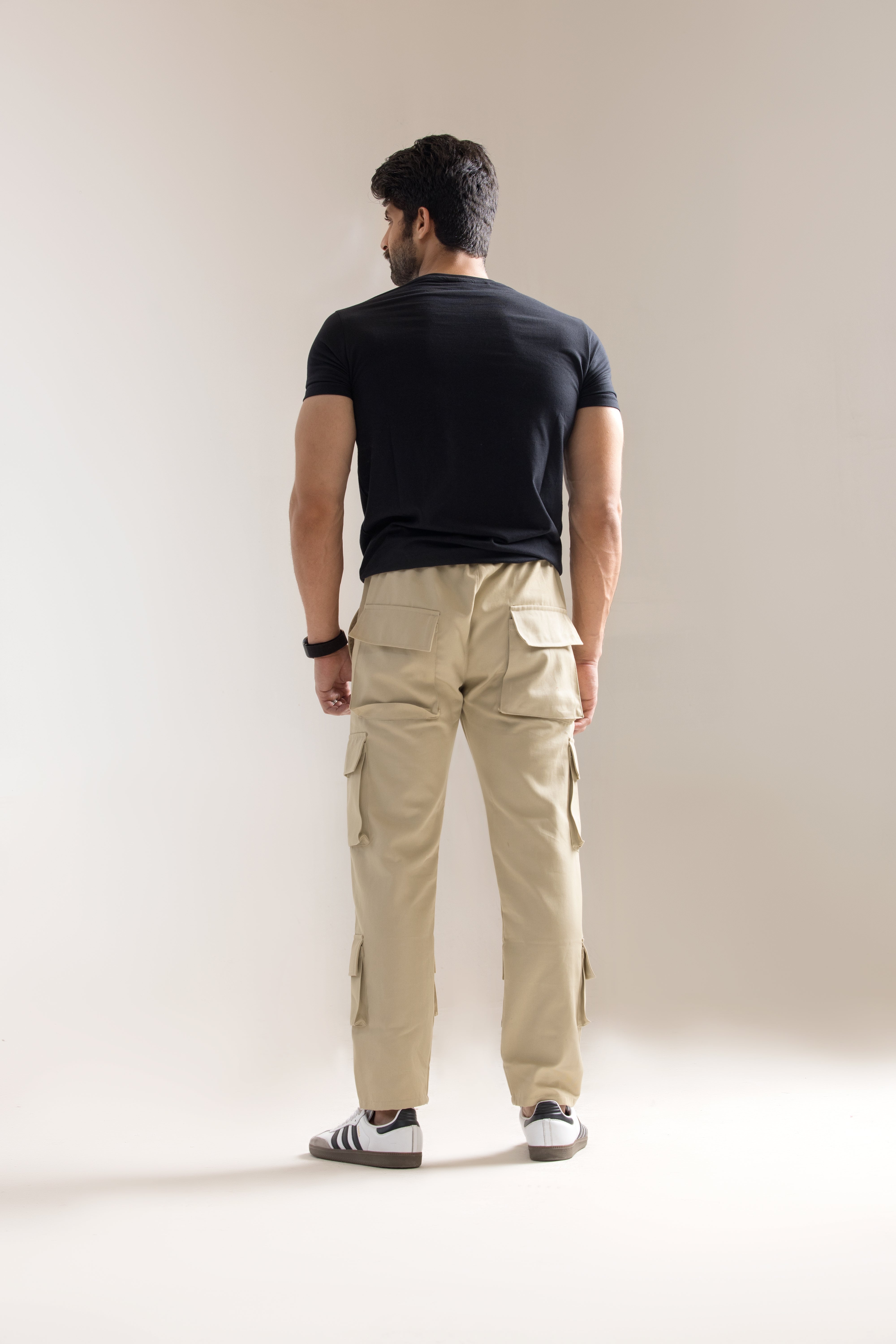 Multiple Pockets Cargo- Beige