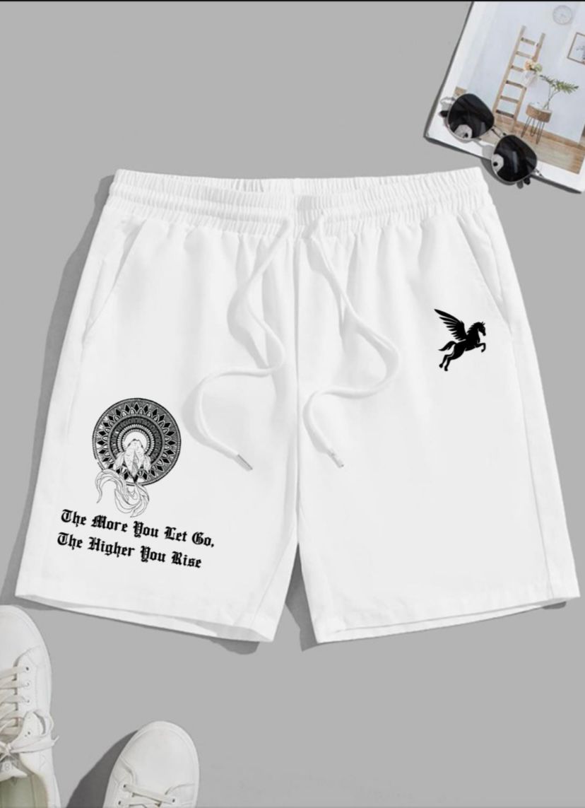 RISE HIGH SHORTS- WHITE Pegasus