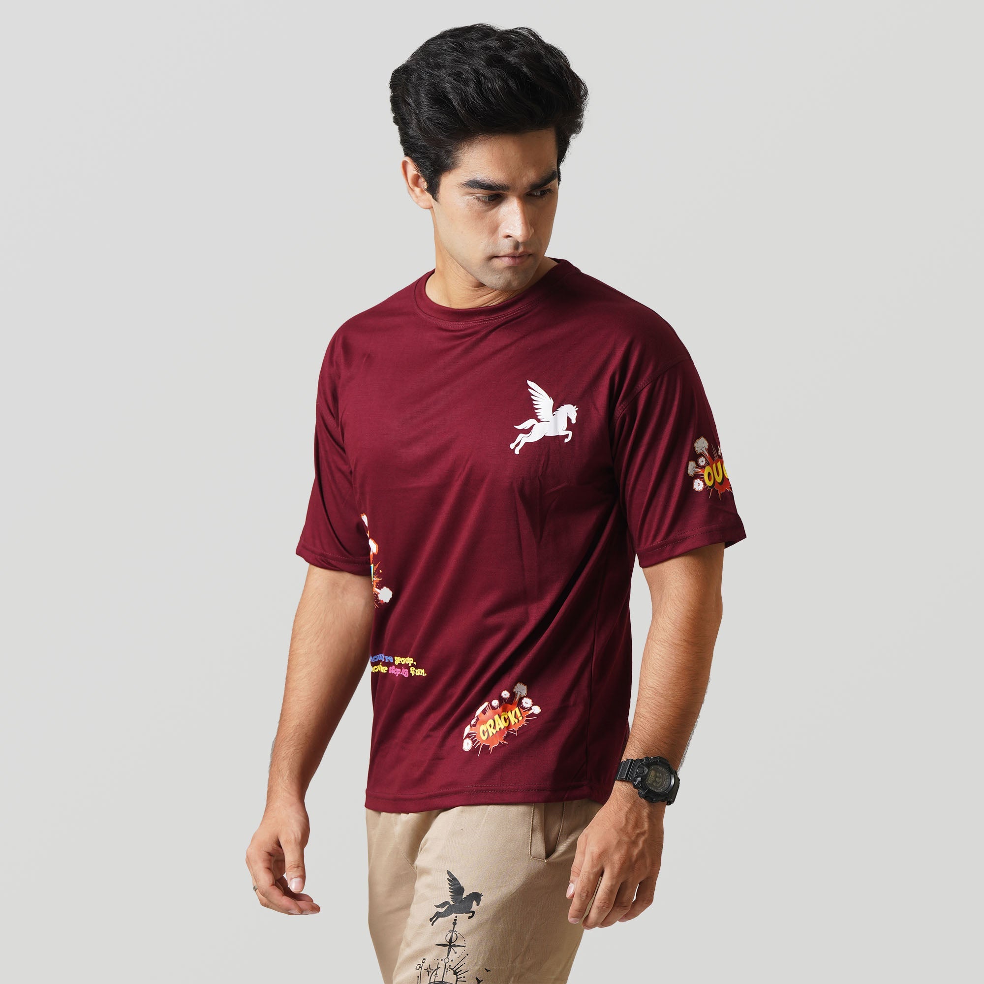 WOW T-SHIRT- RED Pegasus