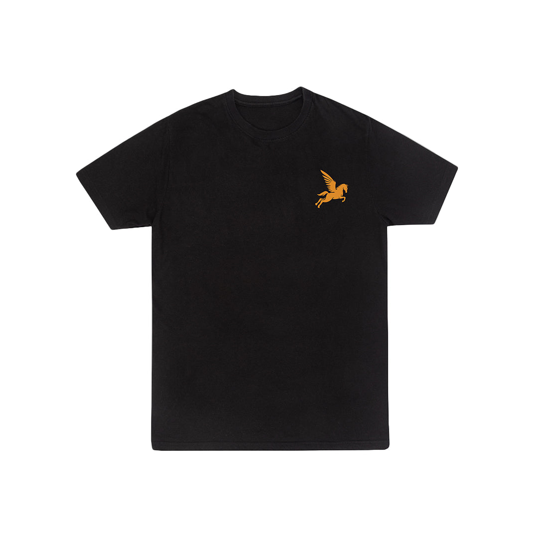 DON'T LOOK BACK T-SHIRT- BLACK Pegasus