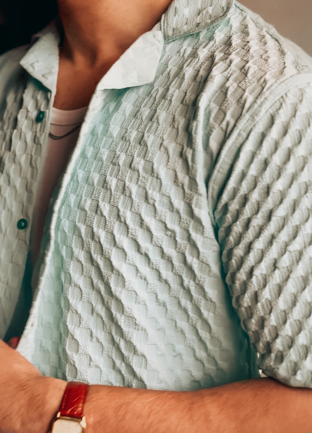 TEXTURED SHIRT- SKY BLUE Pegasus