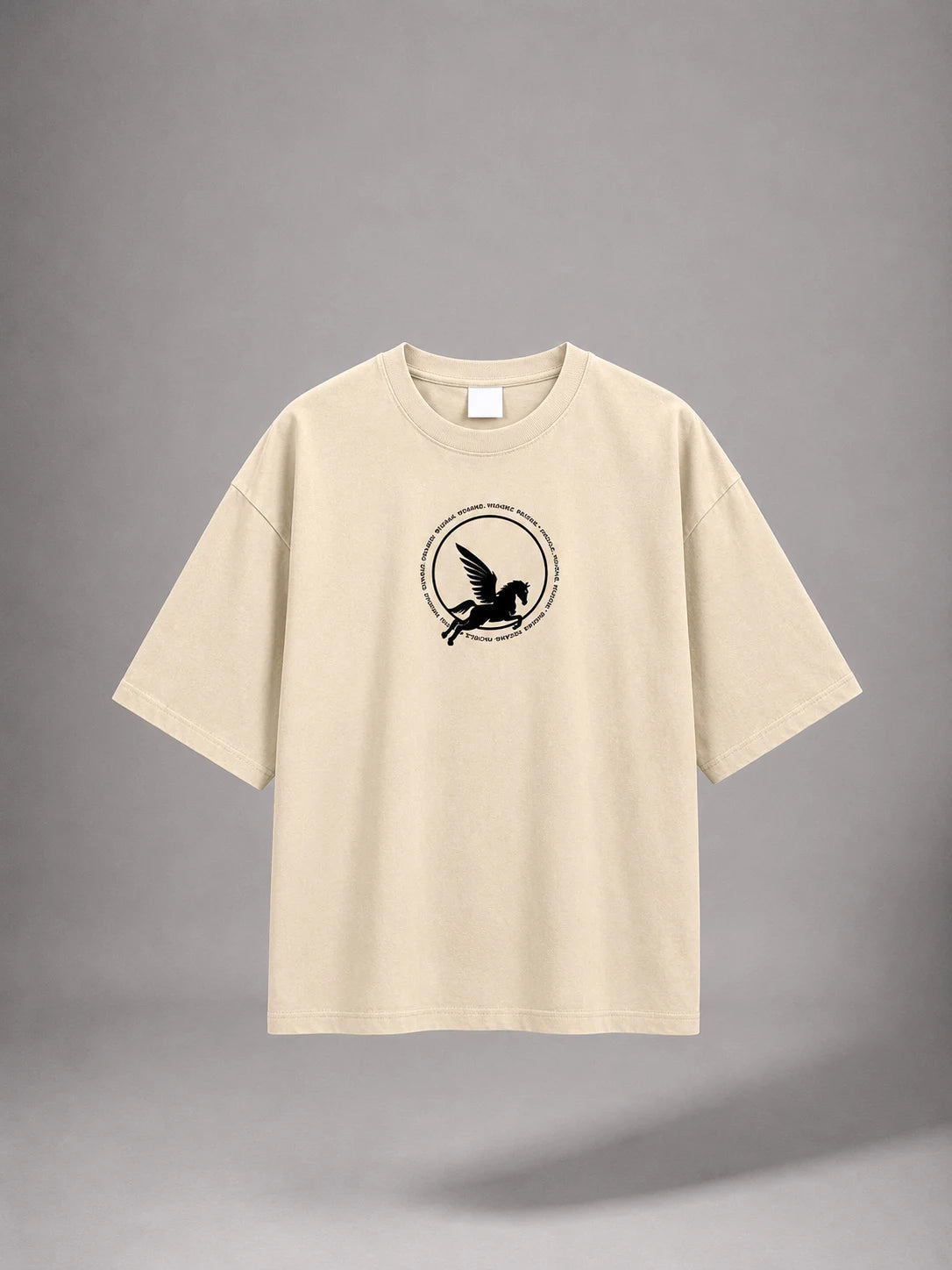 DANGEROUS ANIME T-SHIRT- BEIGE Project Pegasus