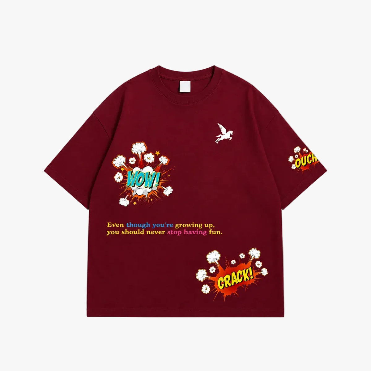 WOW T-SHIRT- RED Project Pegasus