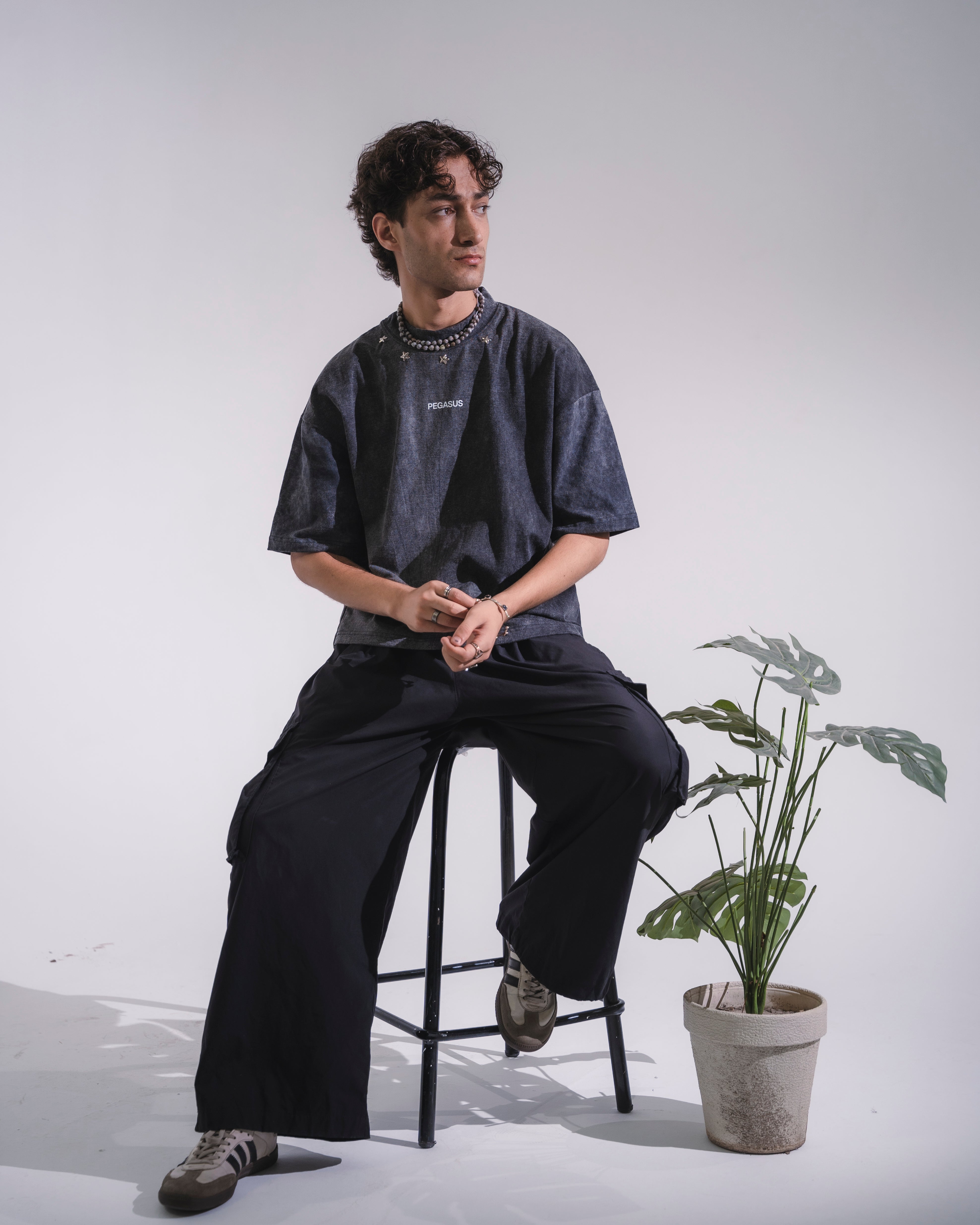 ACID WASH T-SHIRT - STAR EDITION Pegasus