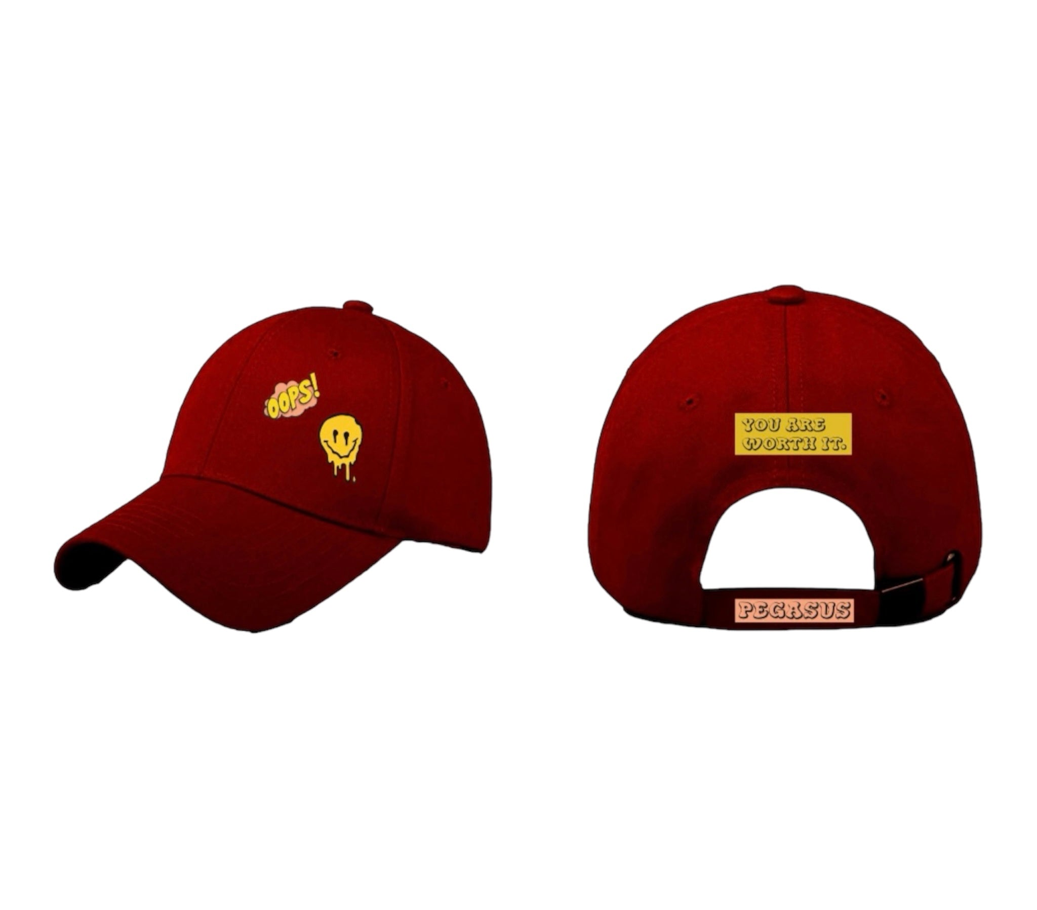RED SMILEY CAP Pegasus