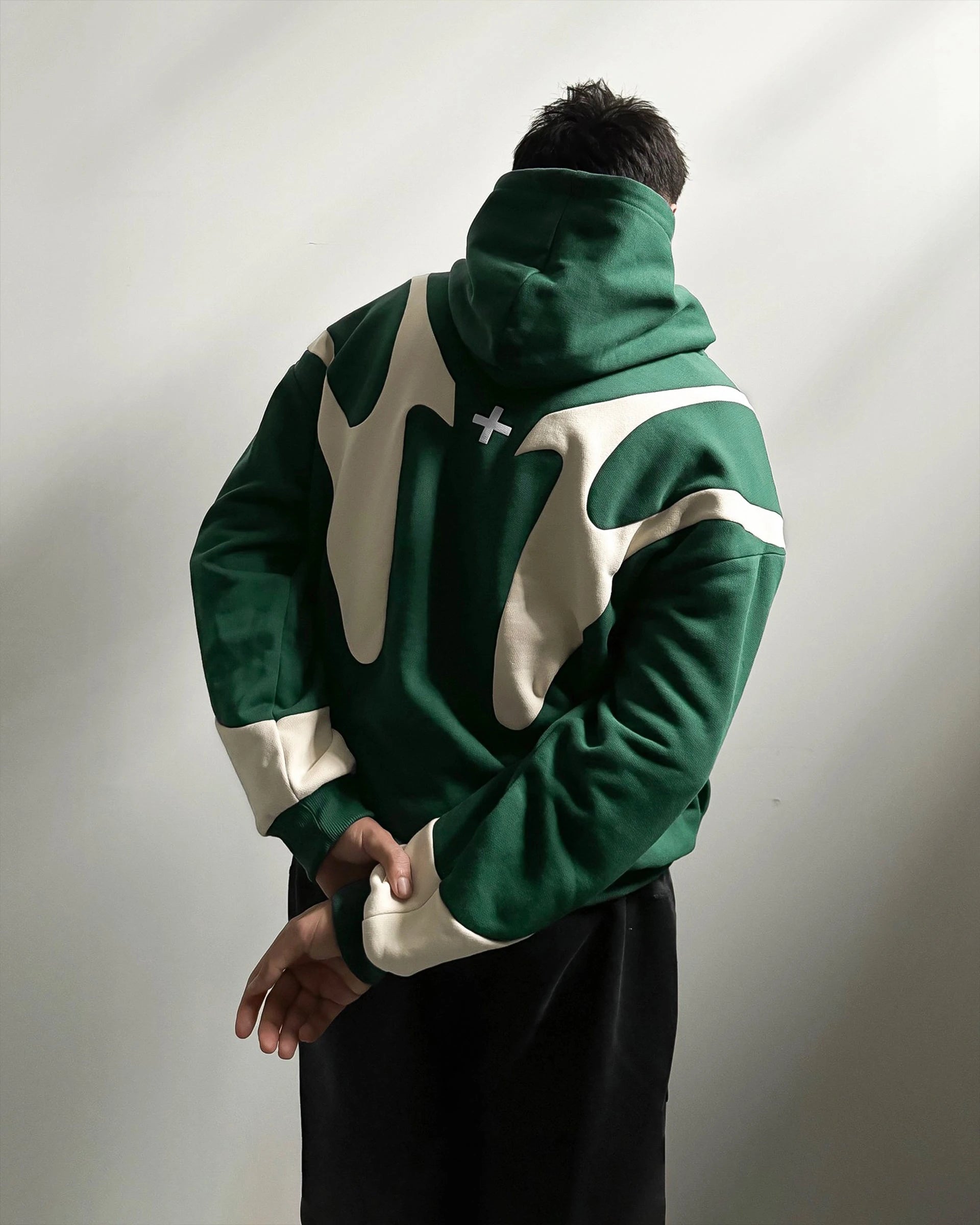 Fuse Hoodie - Green/Cream Pegasus