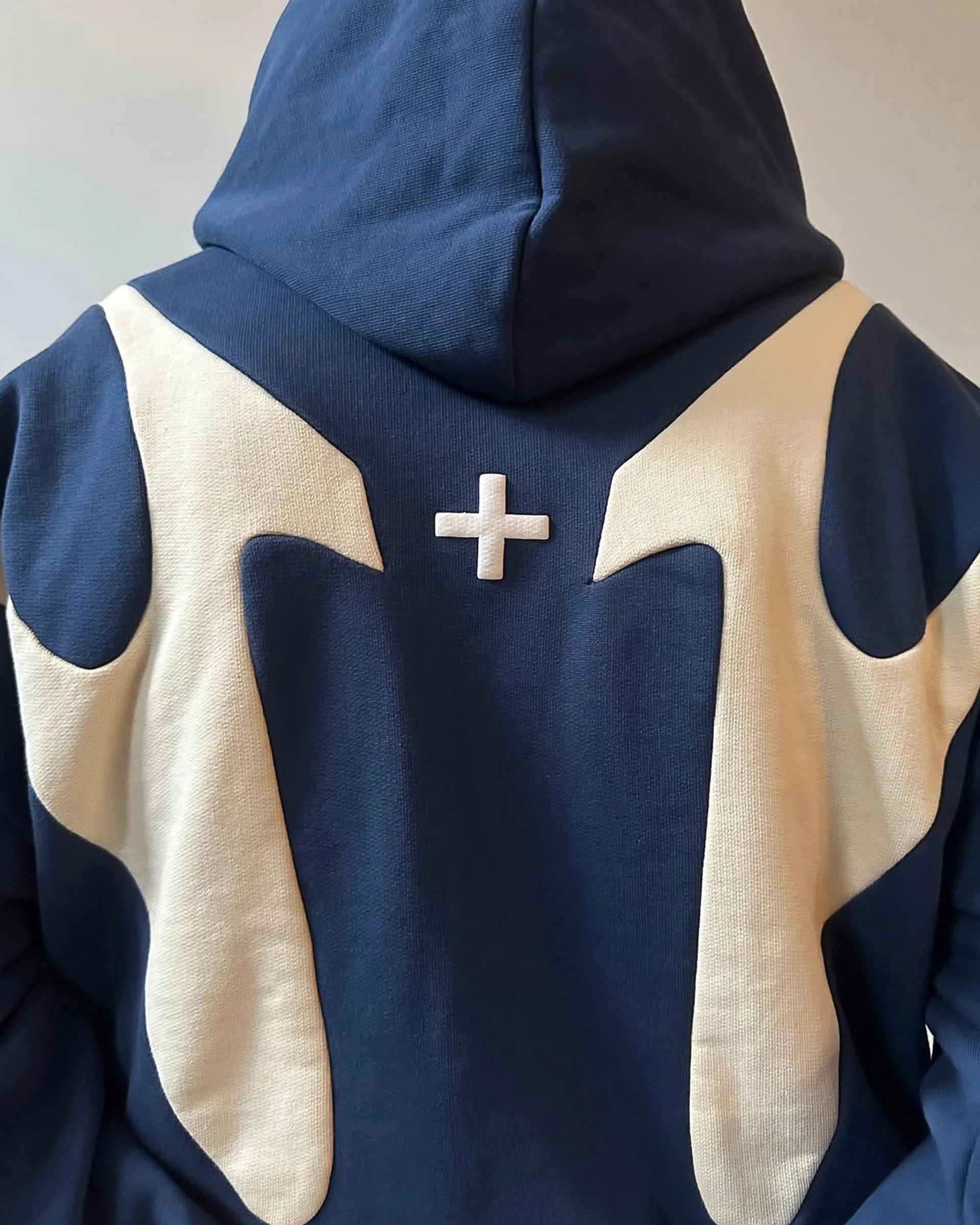 Fuse Hoodie - Navy/Cream Pegasus