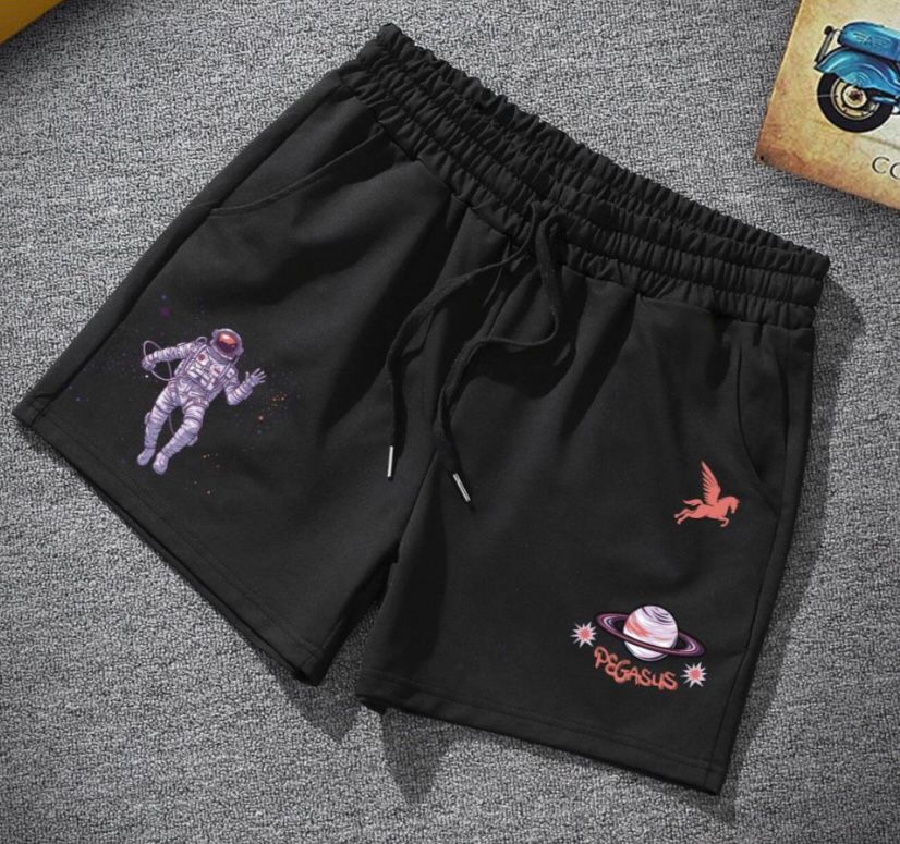 SPACE SHORTS- BLACK Pegasus