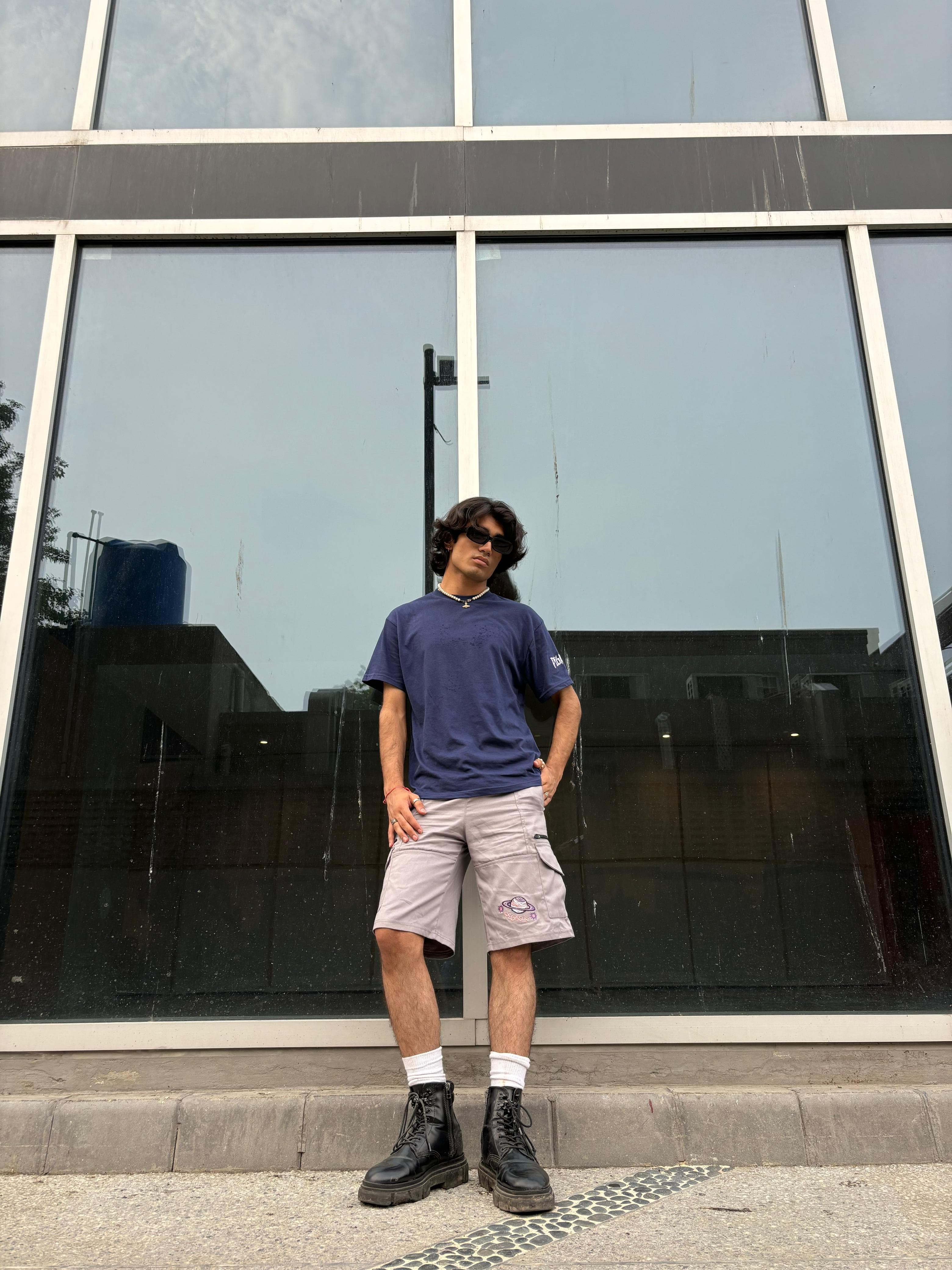 CARGO SHORTS- GREY Pegasus