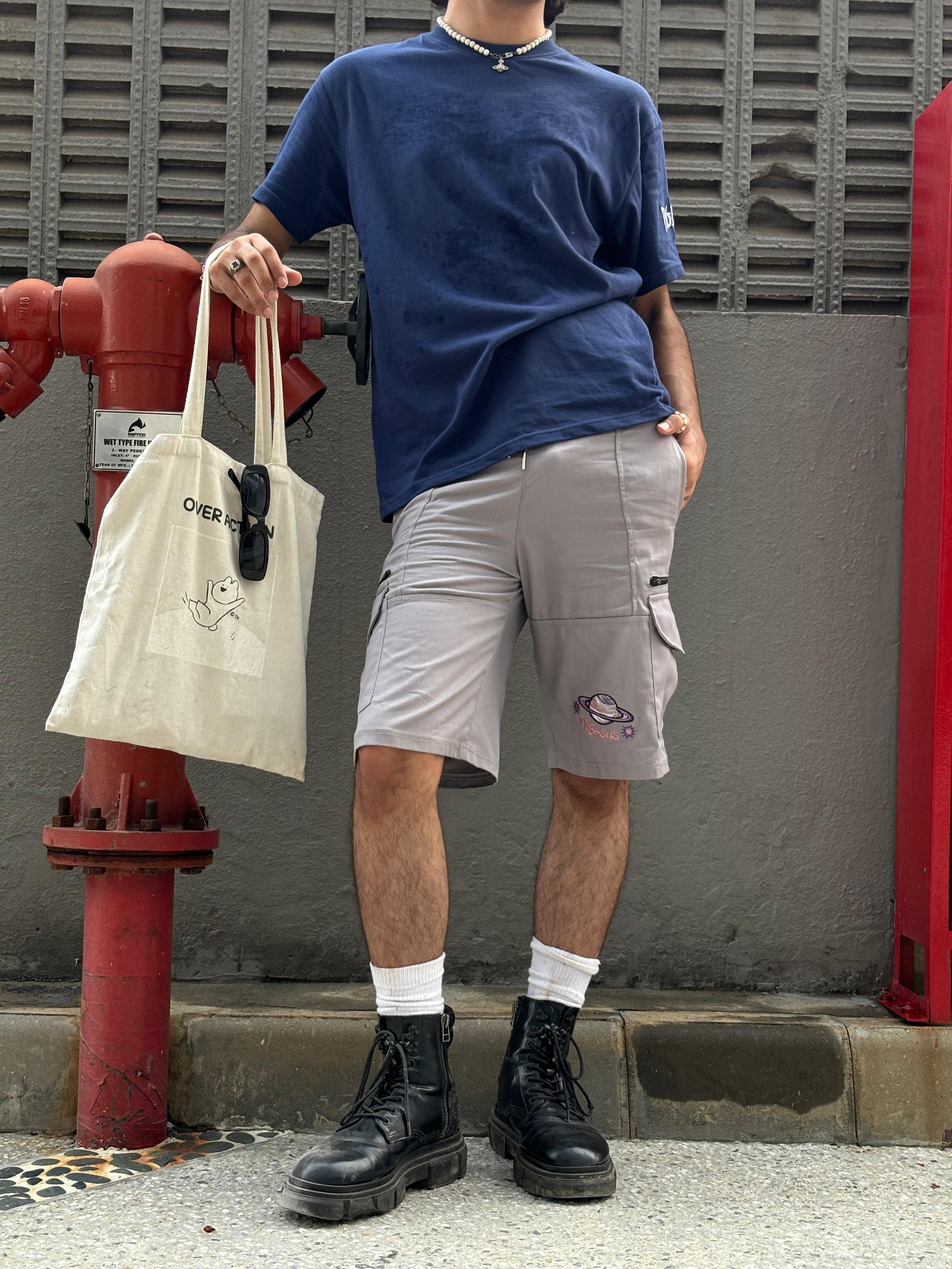 CARGO SHORTS- GREY Pegasus