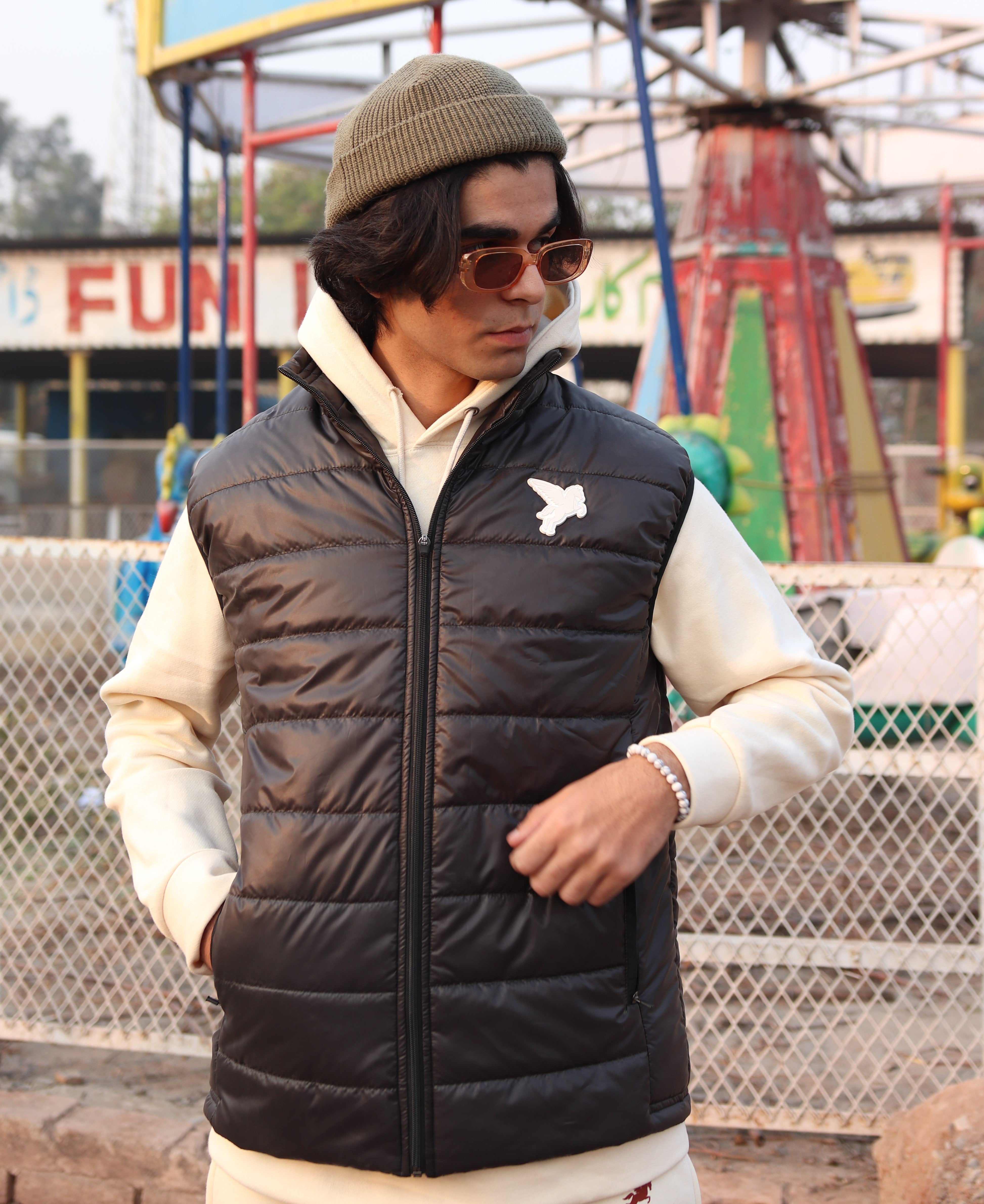 Black Gilet Jacket Pegasus