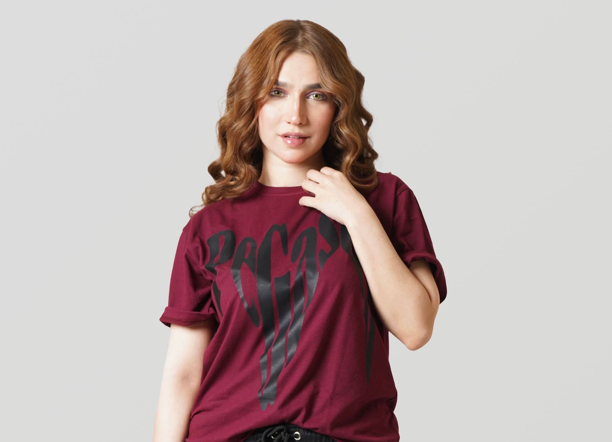 ANIME MAROON T-SHIRT Project Pegasus
