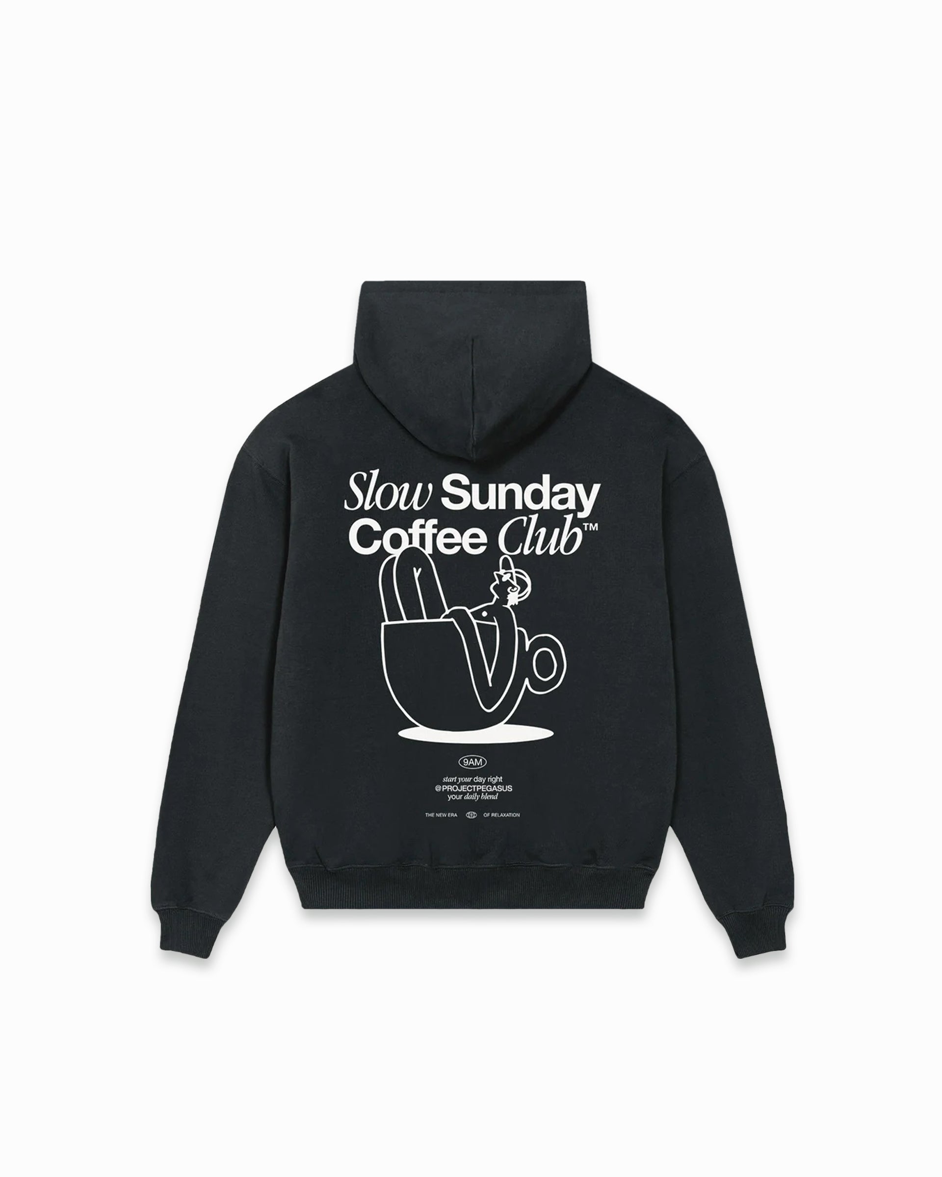 Coffee Club Cropped- Pullover Hoodie Pegasus