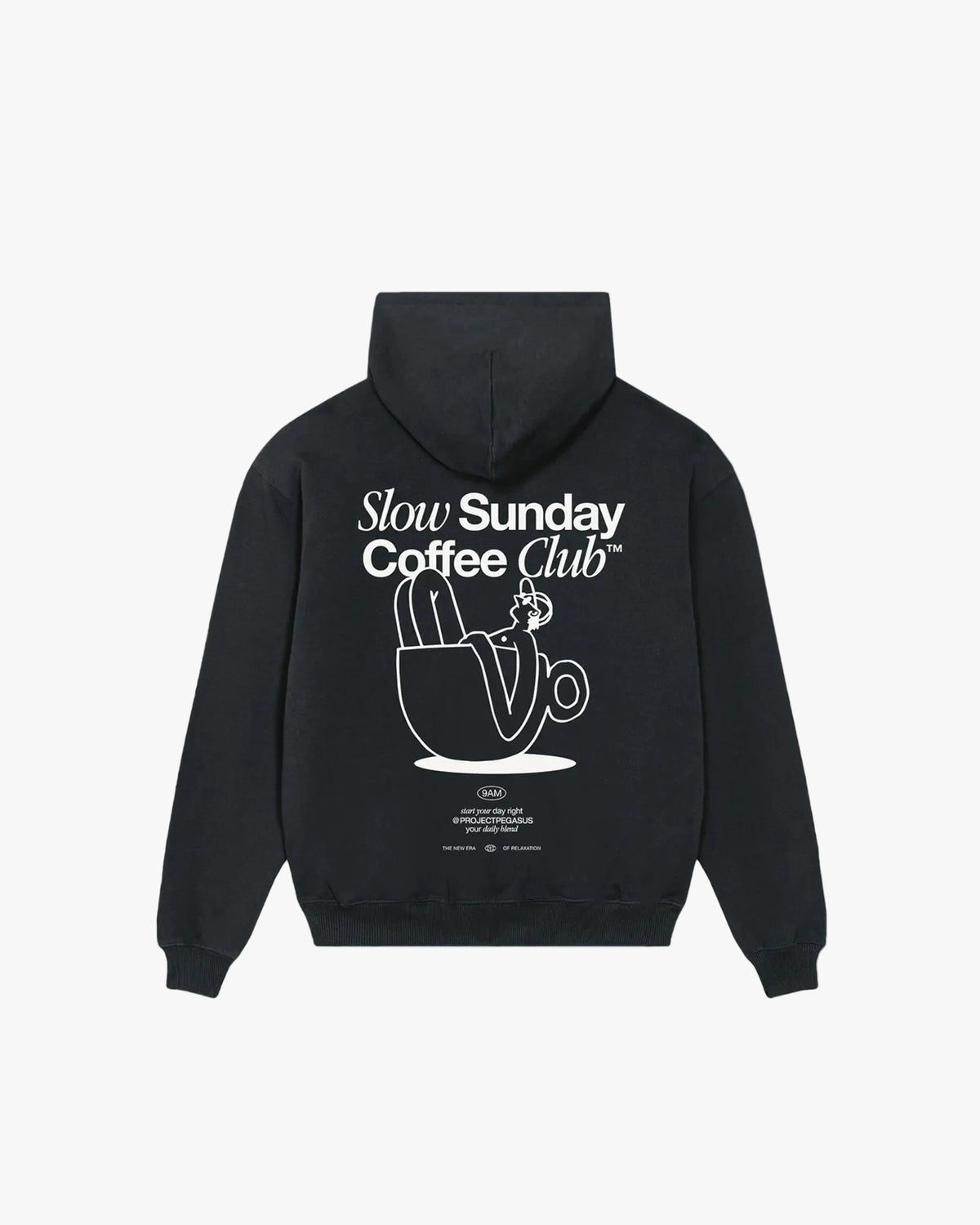 Coffee Club Cropped- Pullover Hoodie Pegasus