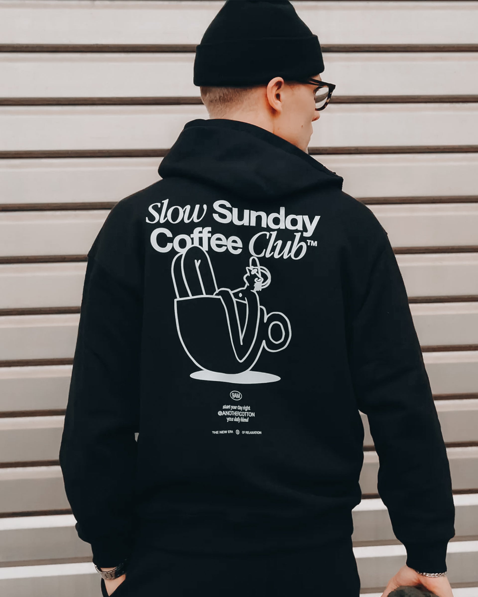 Coffee Club Cropped- Pullover Hoodie Pegasus