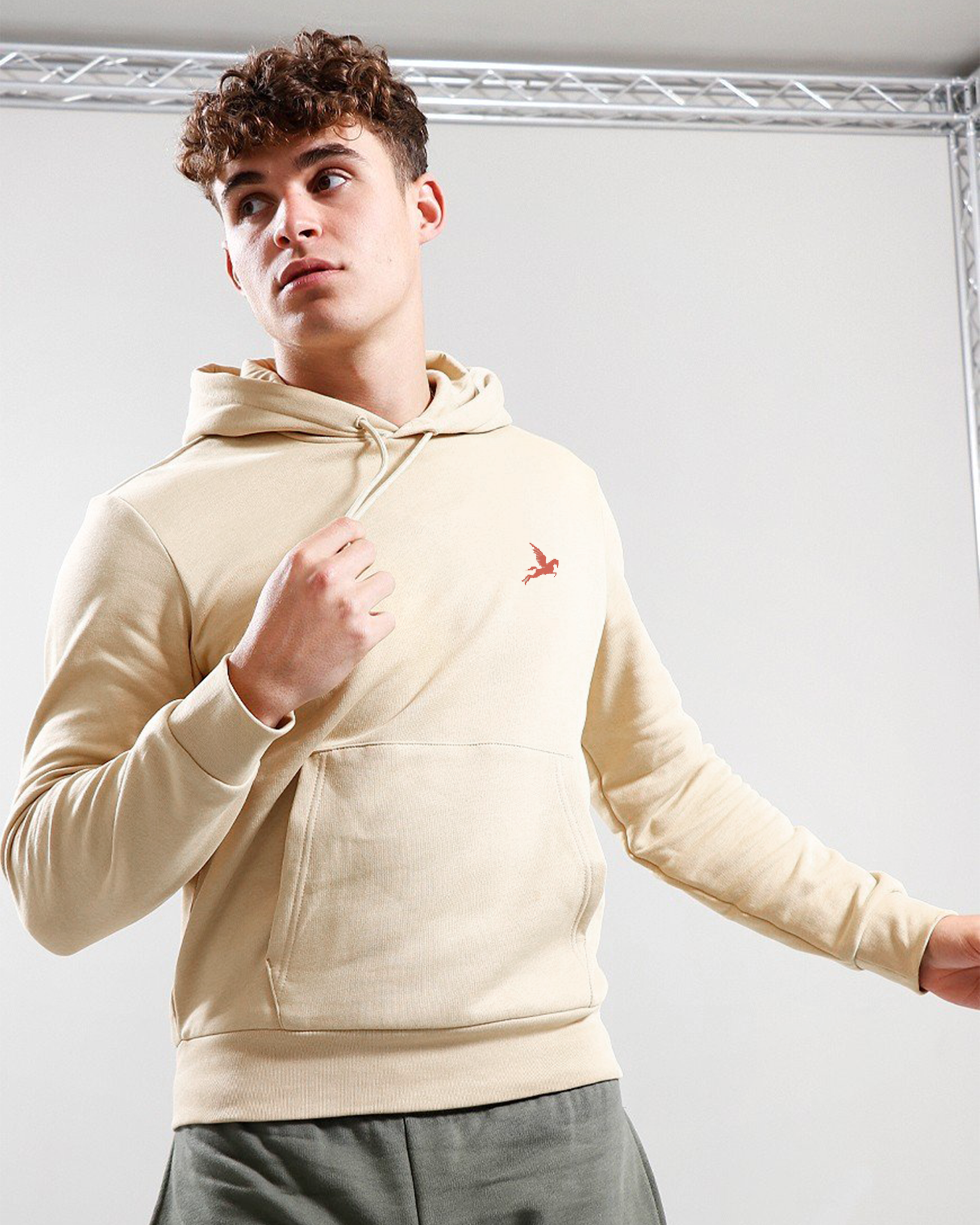 Beige Hoodie Pegasus