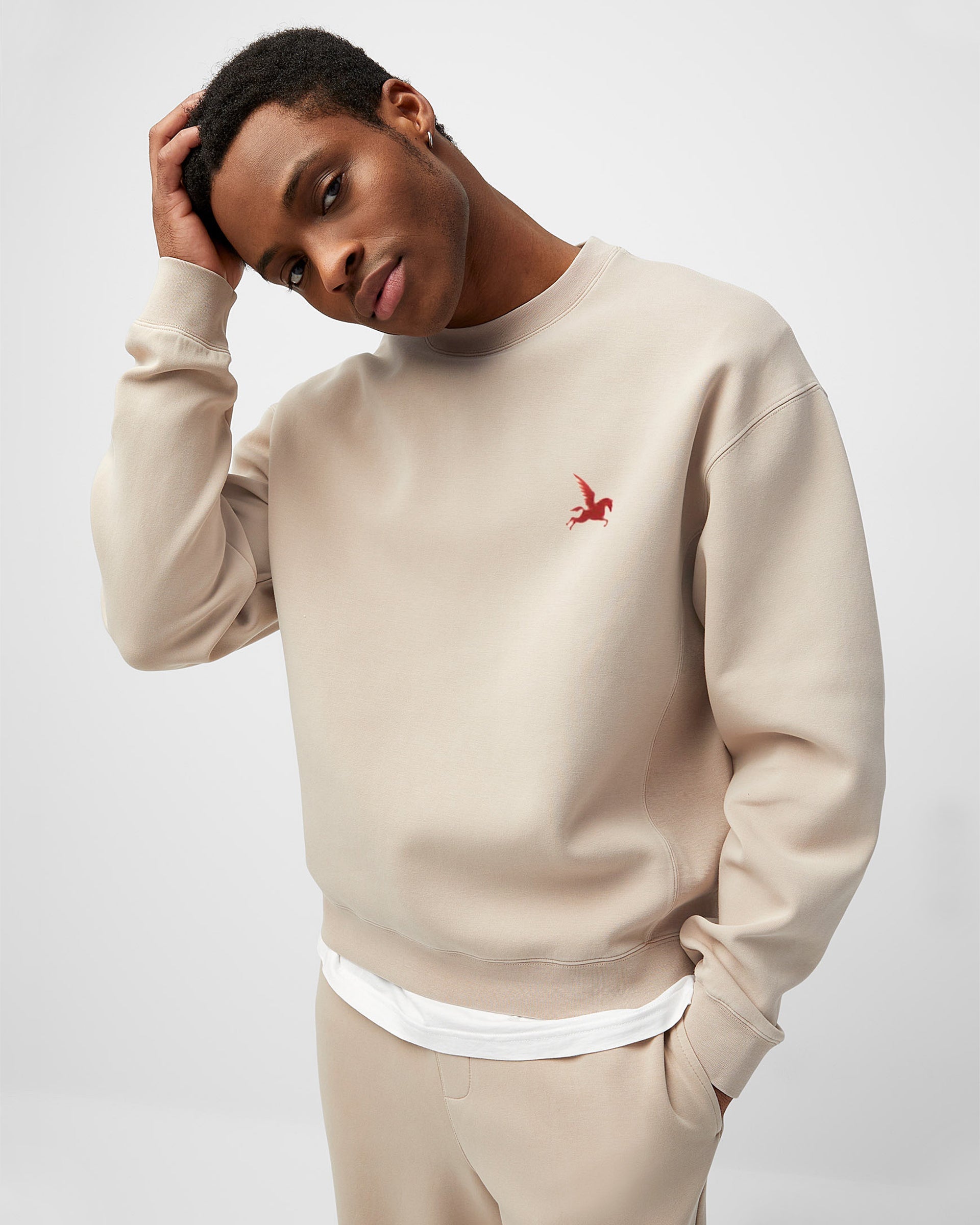 Beige Sweatshirt Pegasus