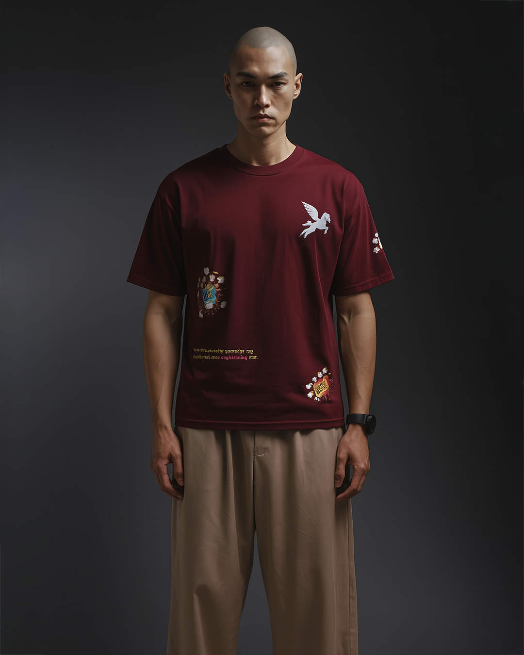 WOW T-SHIRT- RED Pegasus