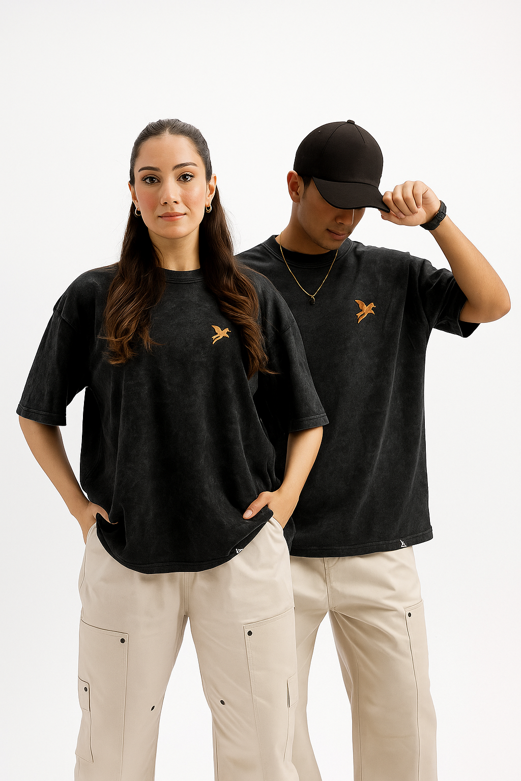 DON'T LOOK BACK T-SHIRT- BLACK Pegasus