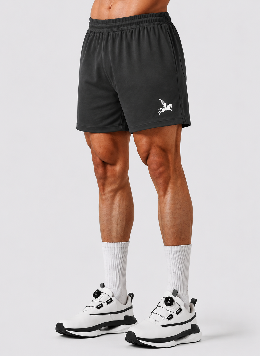 Dark Gray Basic Shorts Project Pegasus