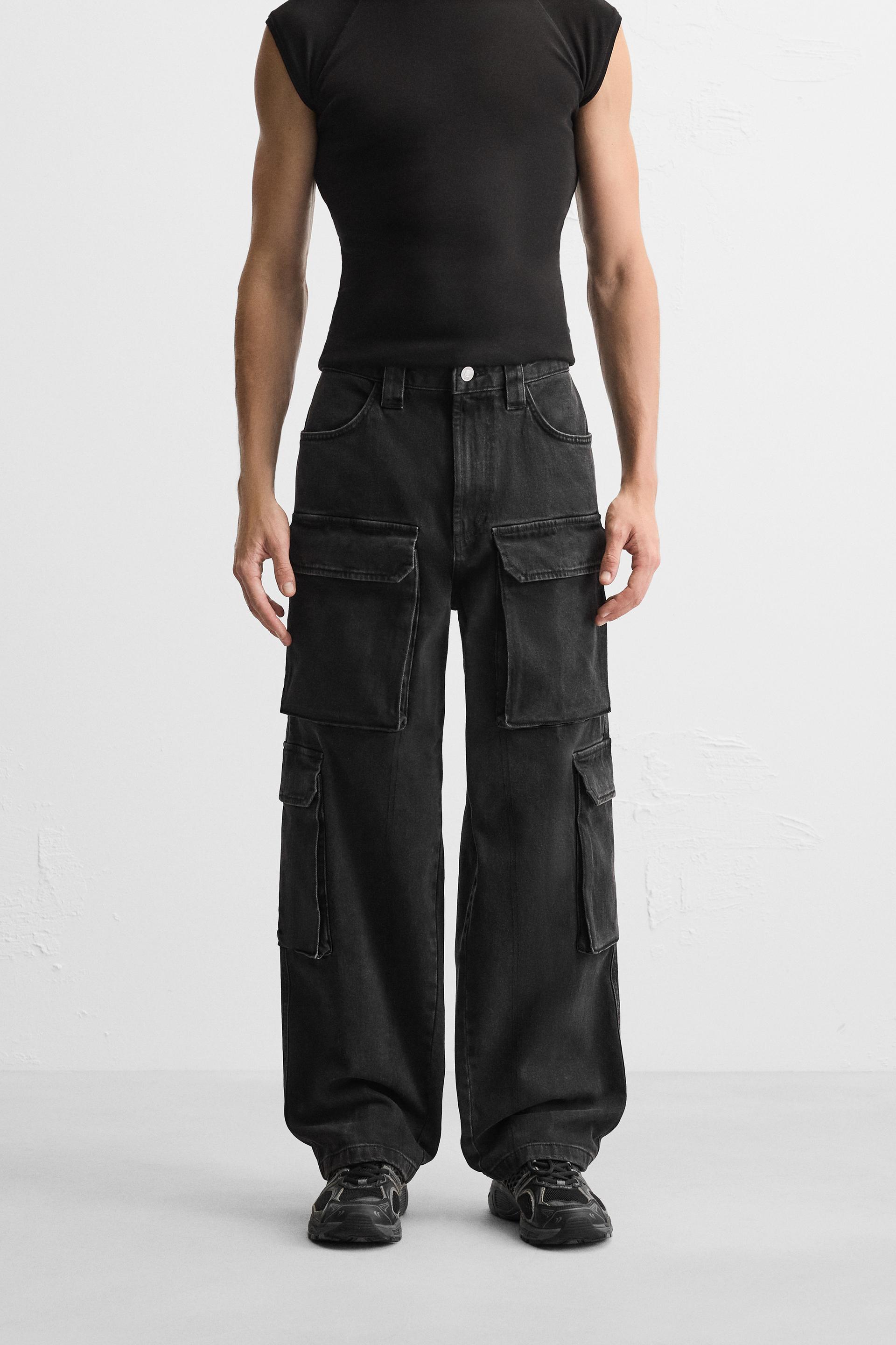 CARGO POCKET DENIM TROUSERS Pegasus