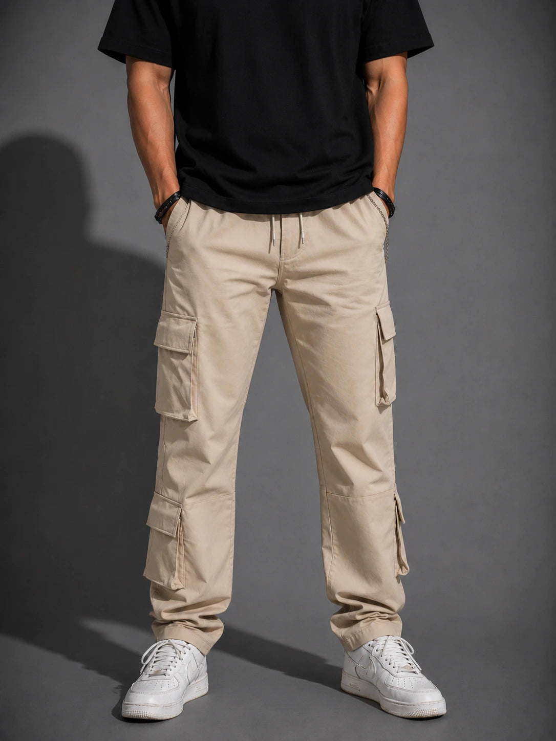 Multiple Pockets Cargo- Beige Project Pegasus