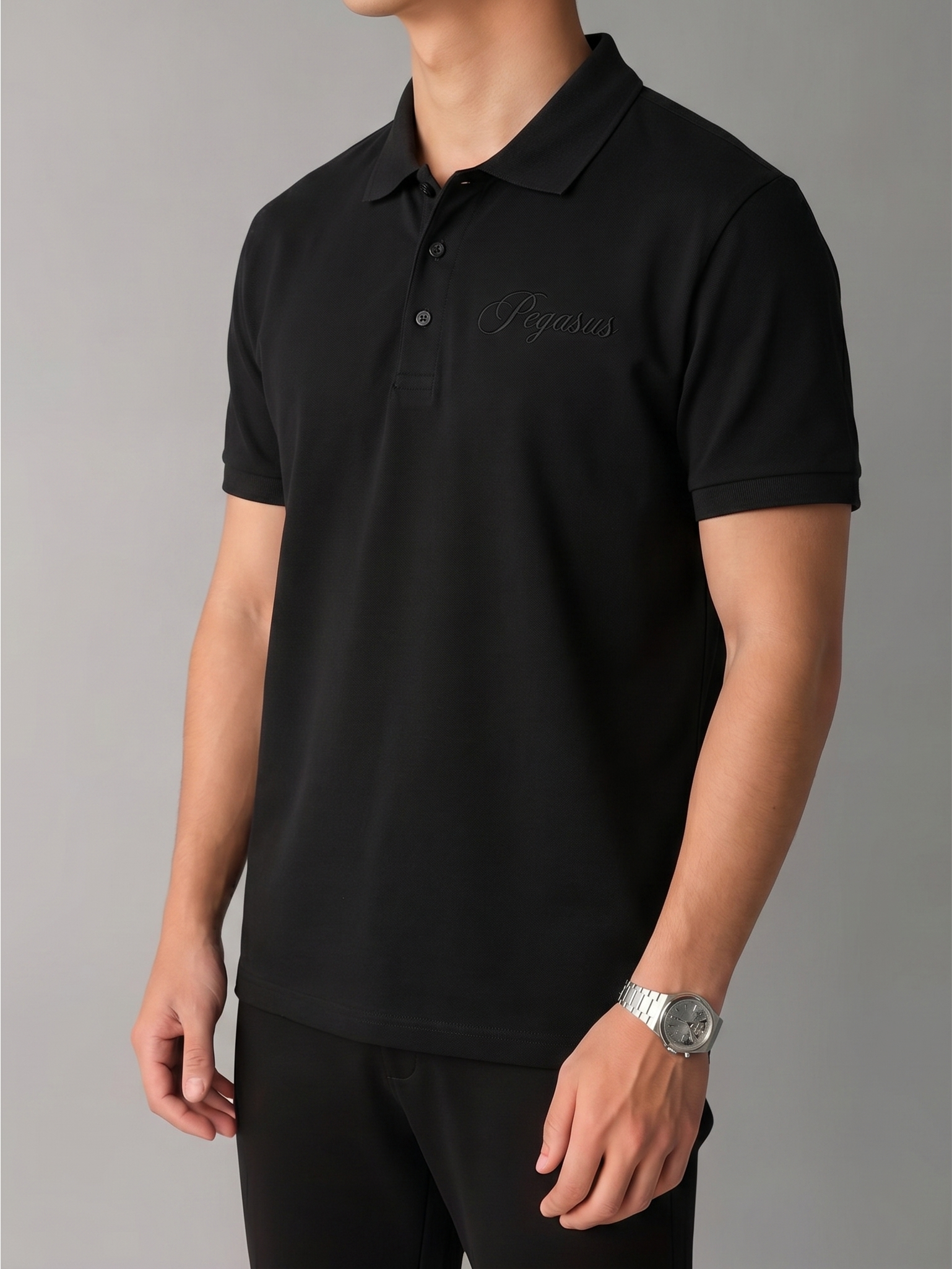 The Signature Polo - Black Project Pegasus