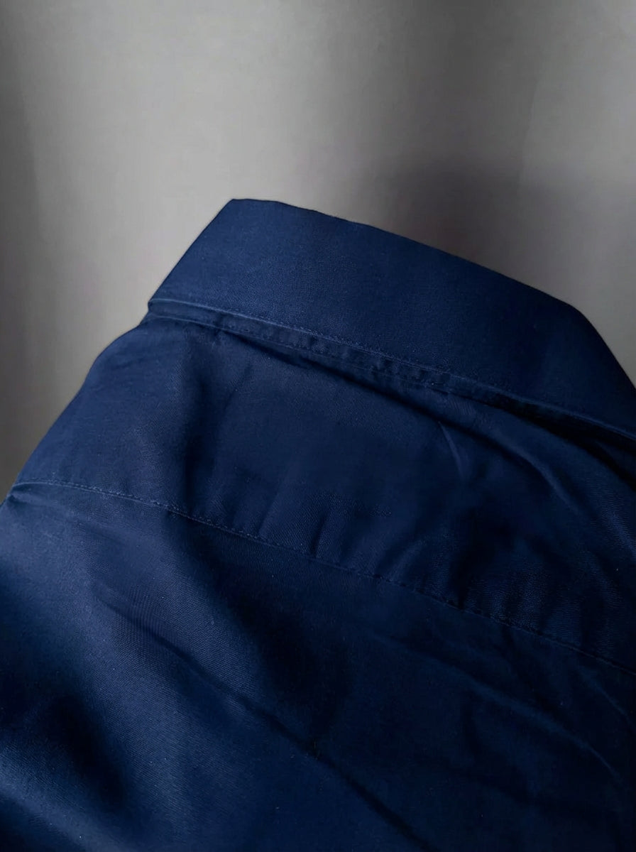 BUCKLE BUTTON DOWN SHIRT - NAVY Project Pegasus