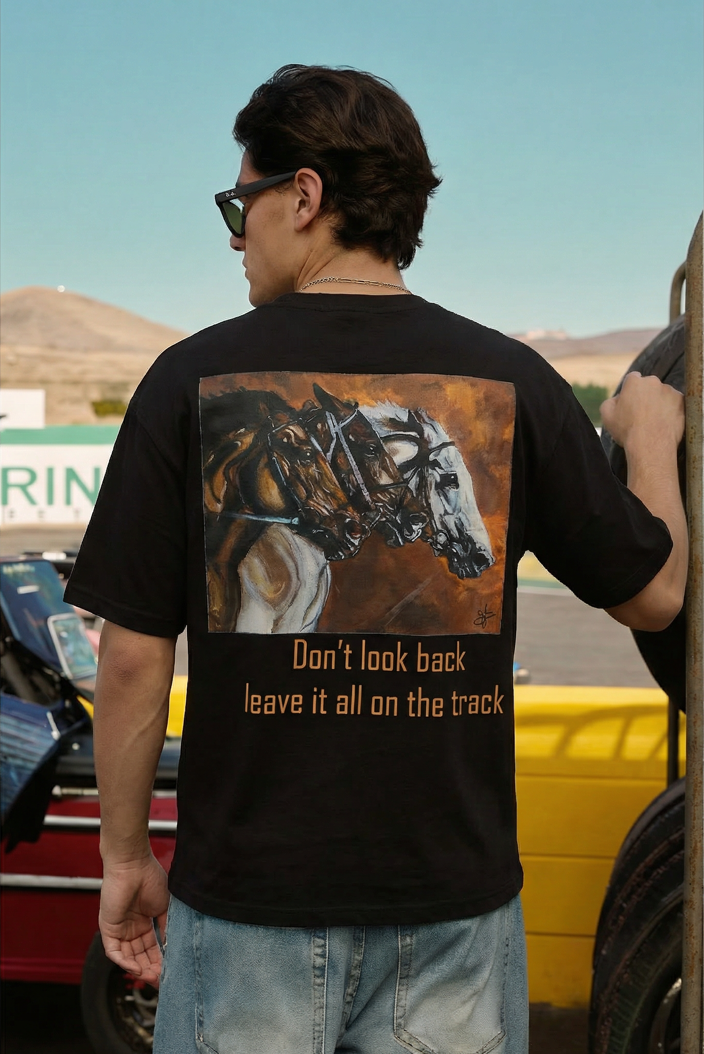 DON'T LOOK BACK T-SHIRT- BLACK Project Pegasus