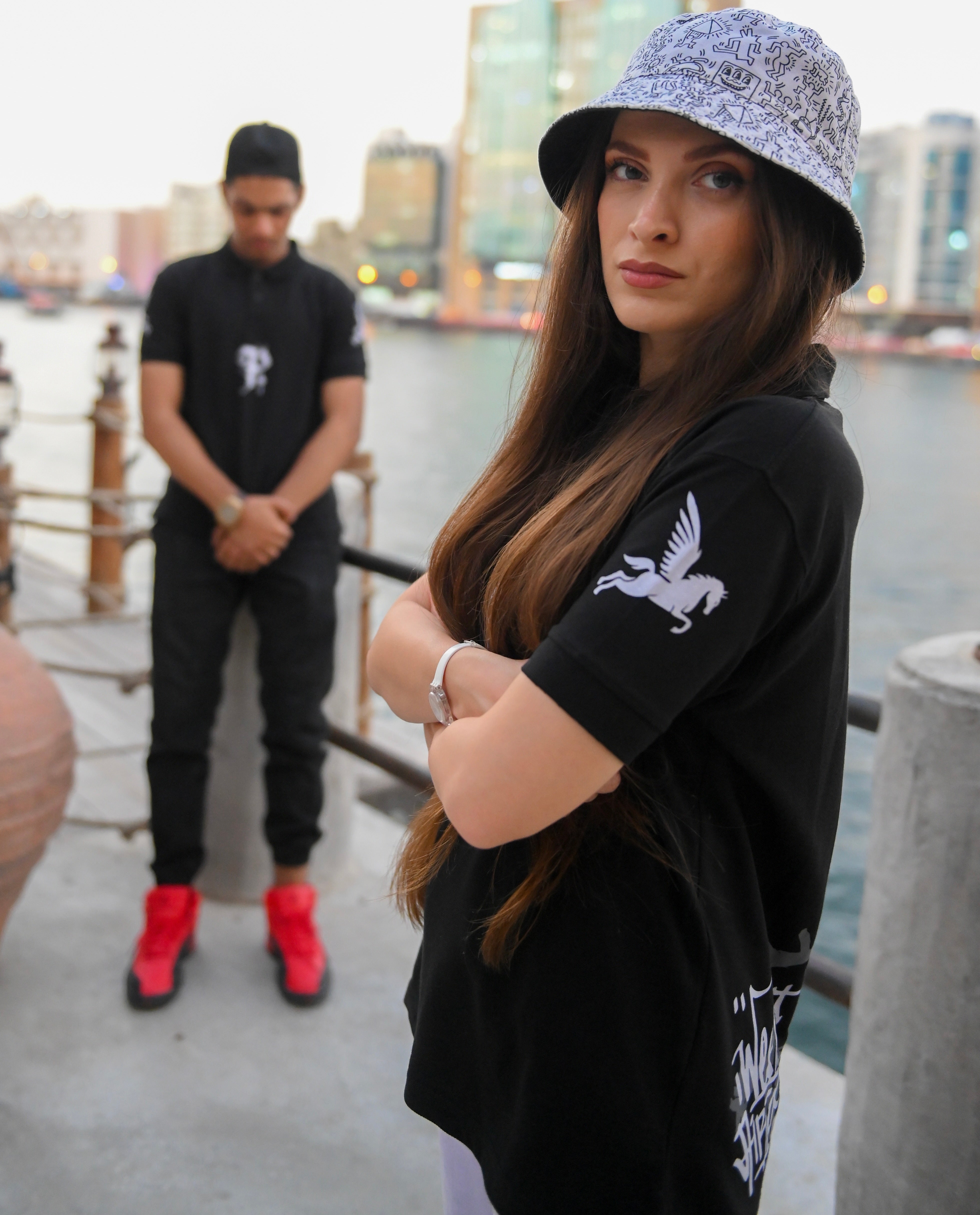 Black Polo Shirt Pegasus