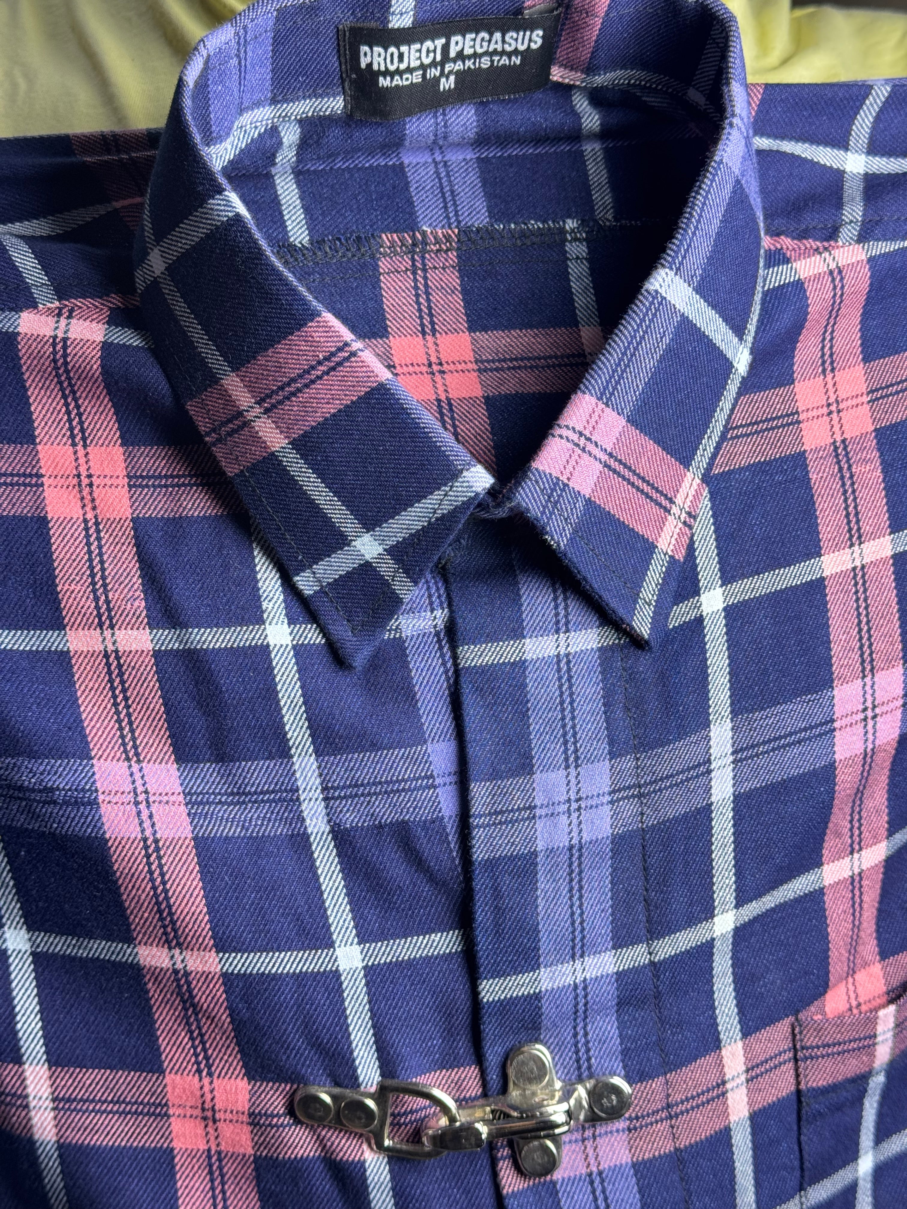 BUCKLE BUTTON DOWN CHECK SHIRT Project Pegasus