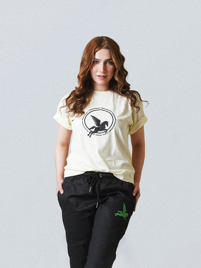 DANGEROUS ANIME T-SHIRT- BEIGE Project Pegasus