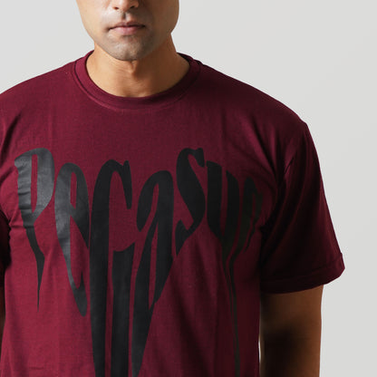 ANIME MAROON T-SHIRT