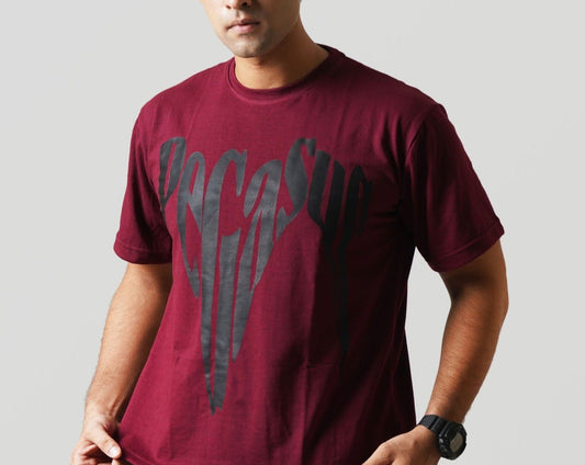 ANIME MAROON T-SHIRT