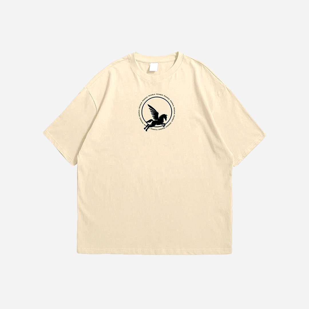 ANIME BEIGE T-SHIRT