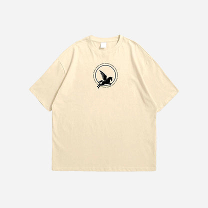 ANIME BEIGE T-SHIRT