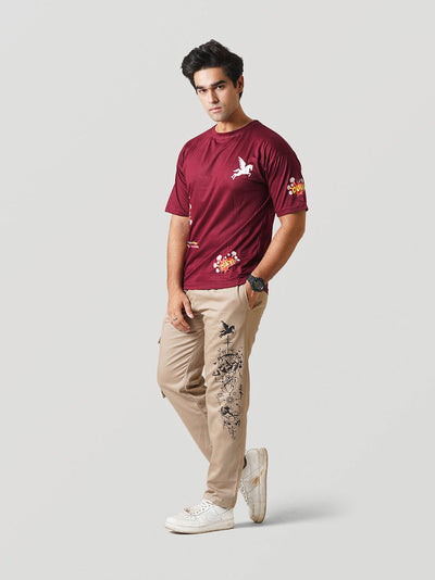 WOW T-SHIRT- RED Pegasus