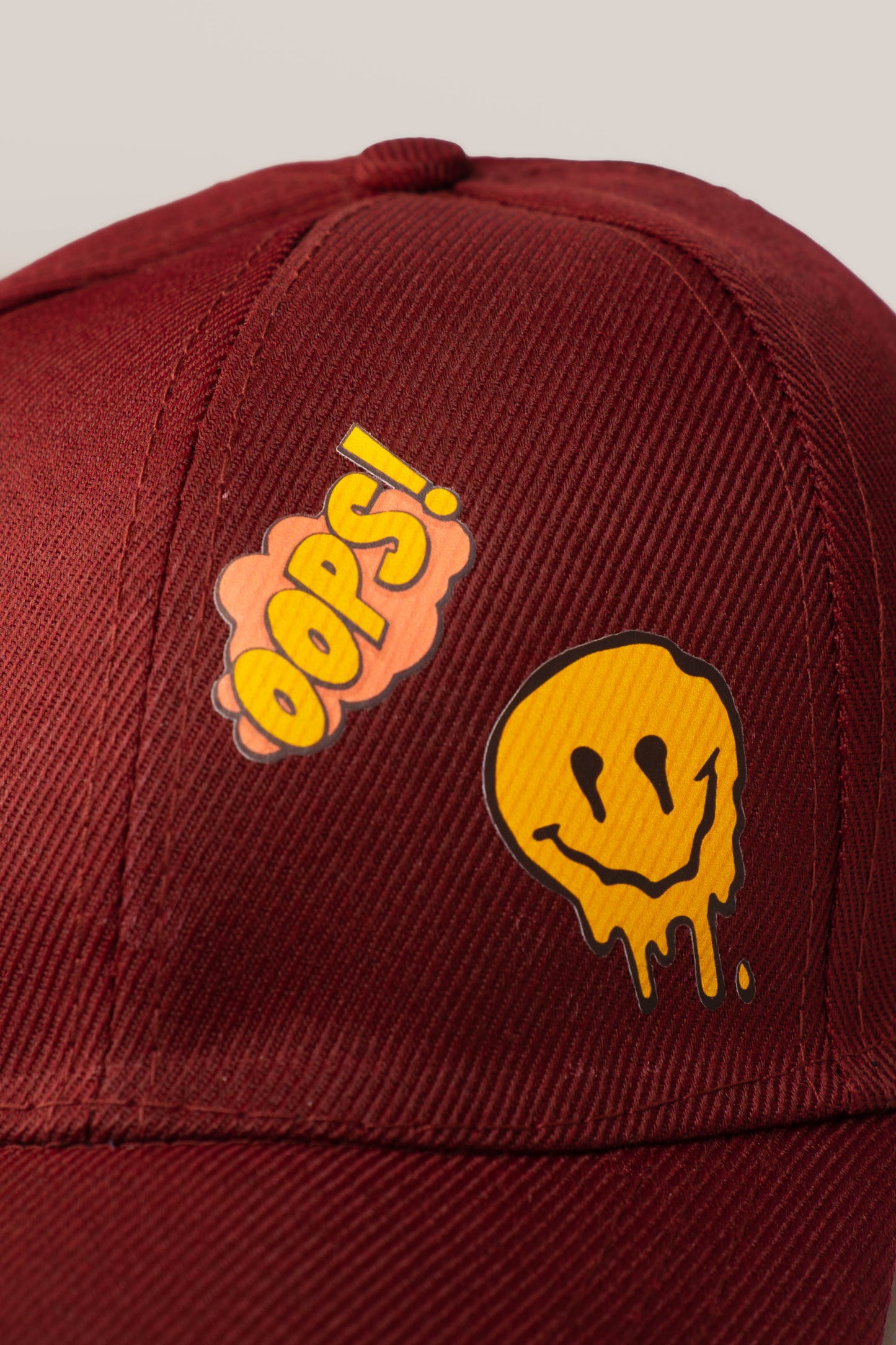 RED SMILEY CAP