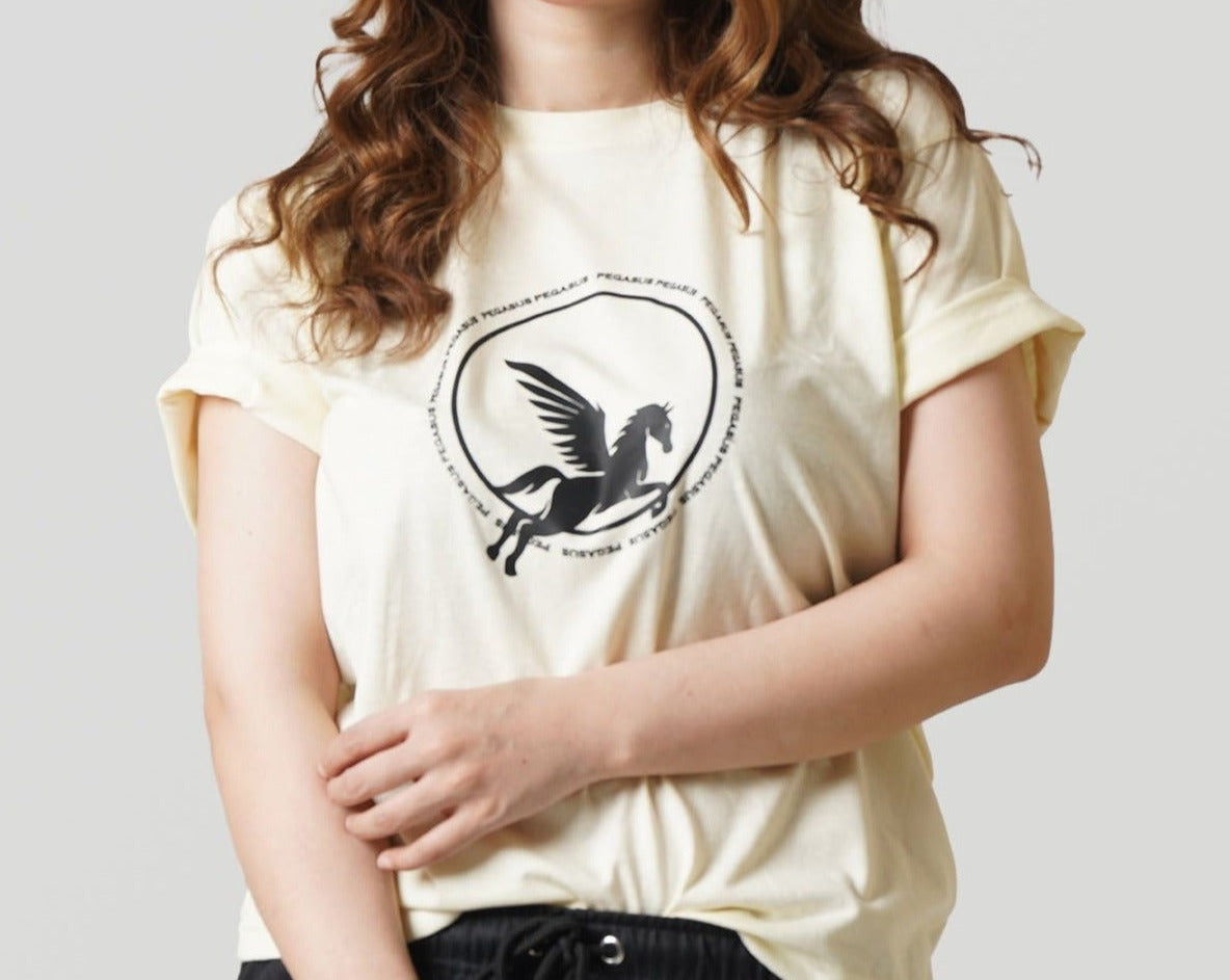 ANIME BEIGE T-SHIRT