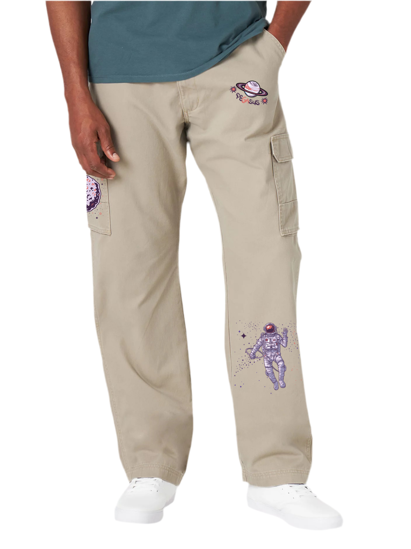 SPACE CARGO PANT- WHITE Pegasus